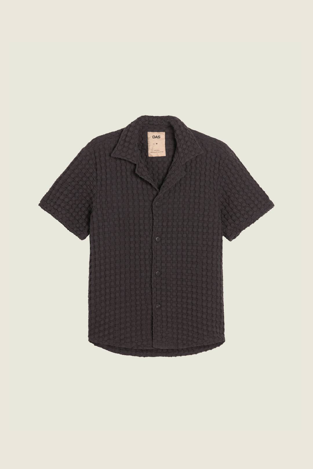 Nearly Black Cuba Waffle Shirt | OAS