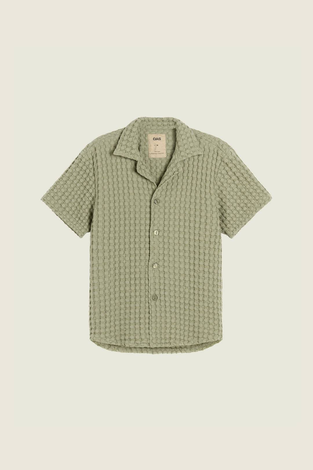 Dusty Green Cuba Waffle Shirt | OAS