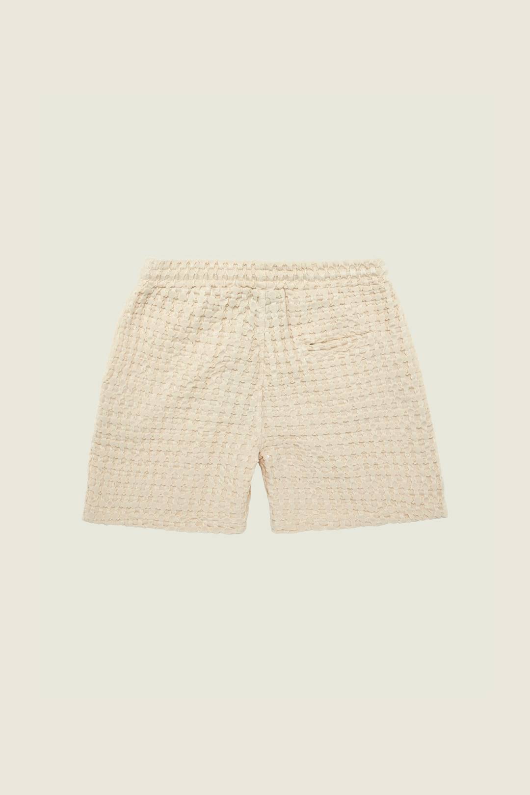 Ecru Porto Waffle Shorts | OAS