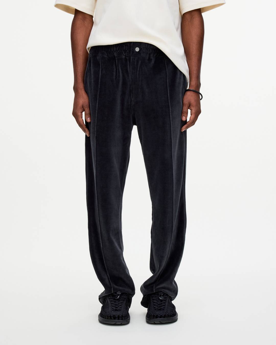 Nearly Black Velour Pants | OAS