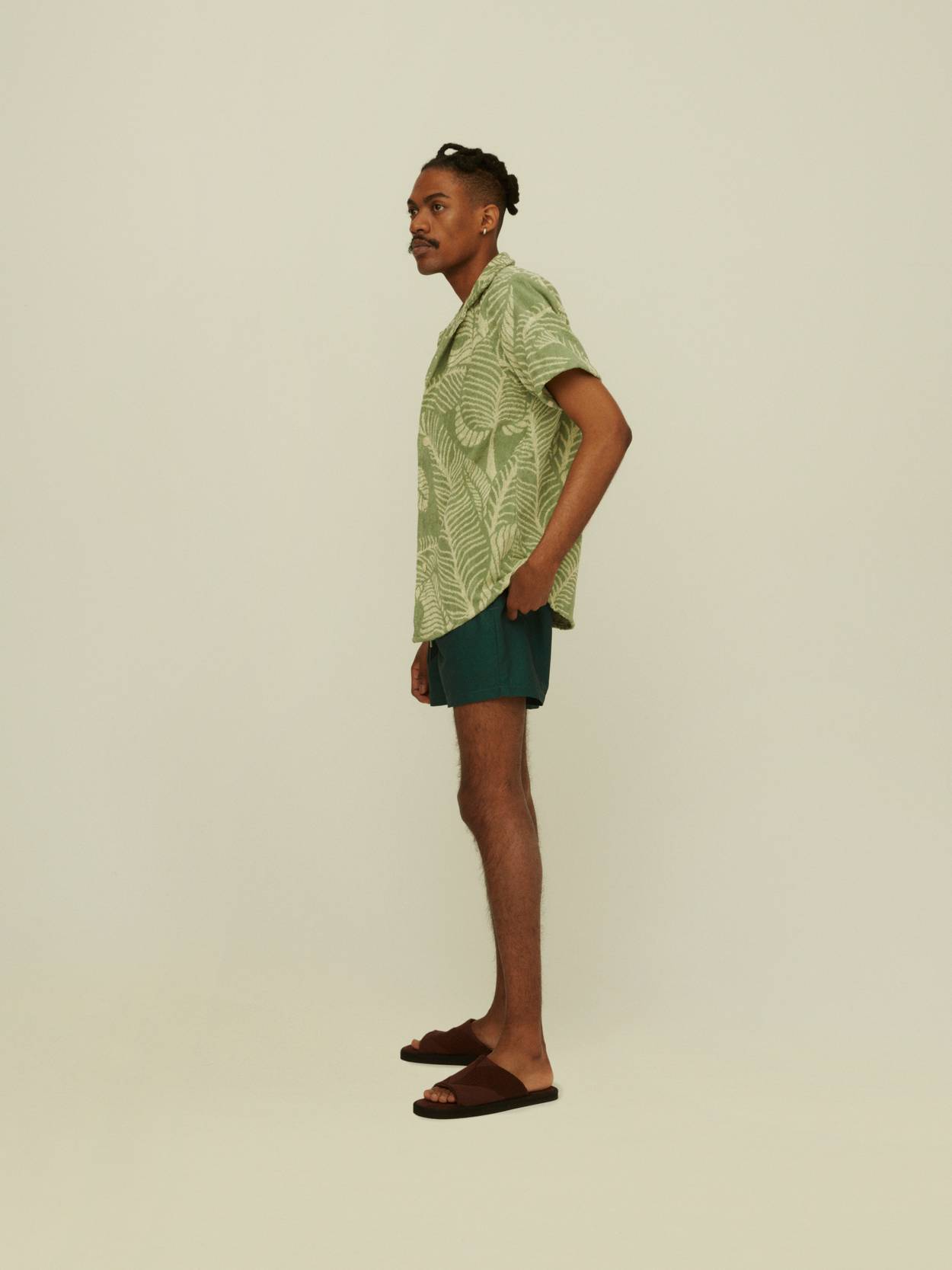 banana leaf terry shirt