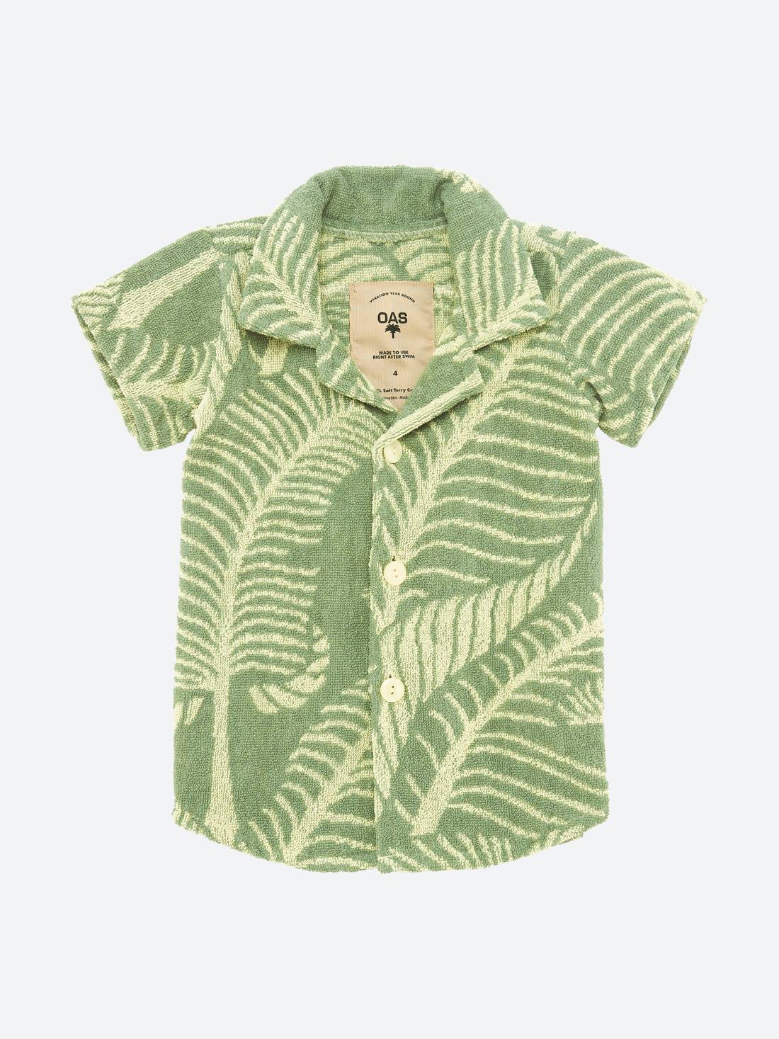 banana leaf terry shirt