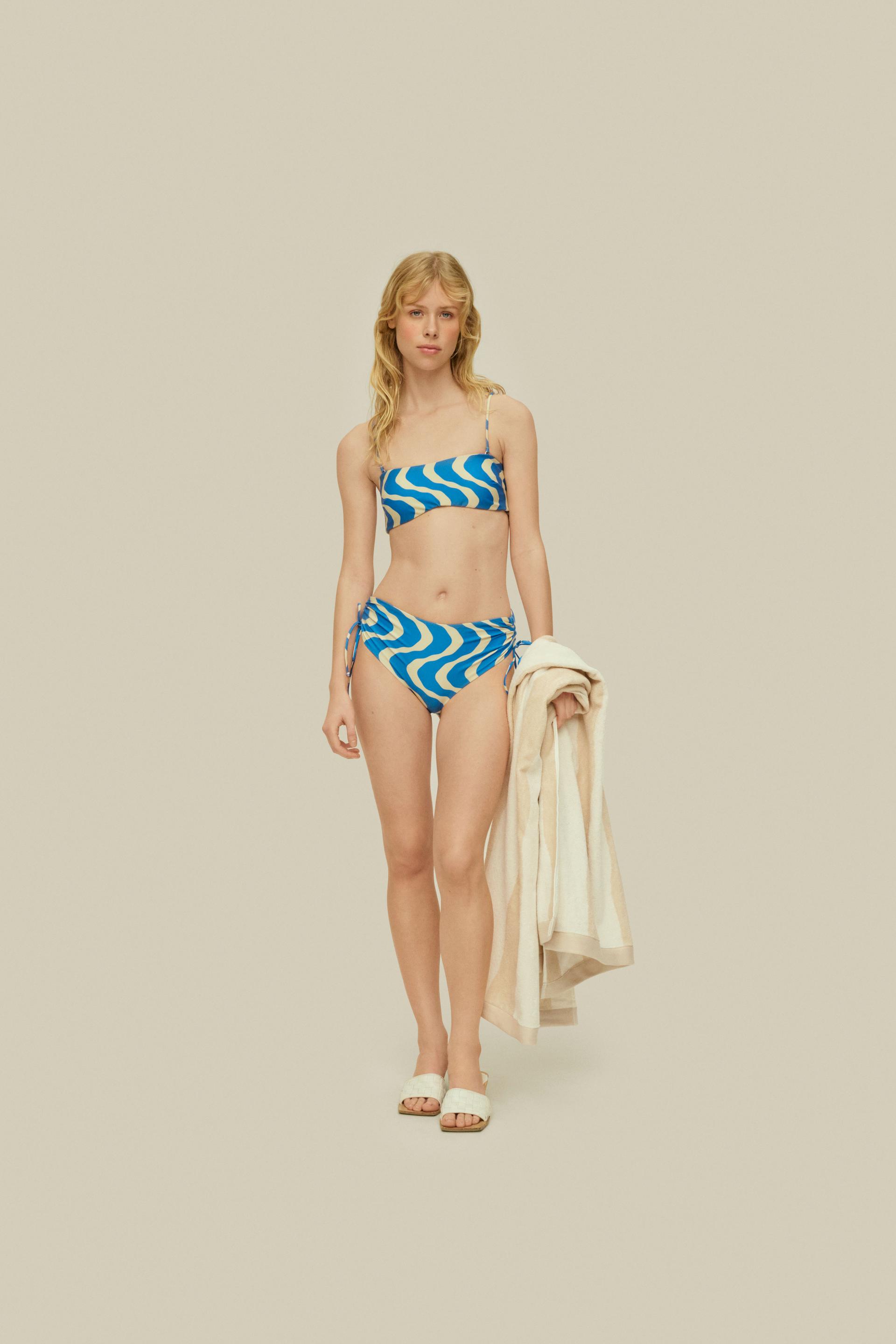 Blue Rippling Baia Bikinitopp