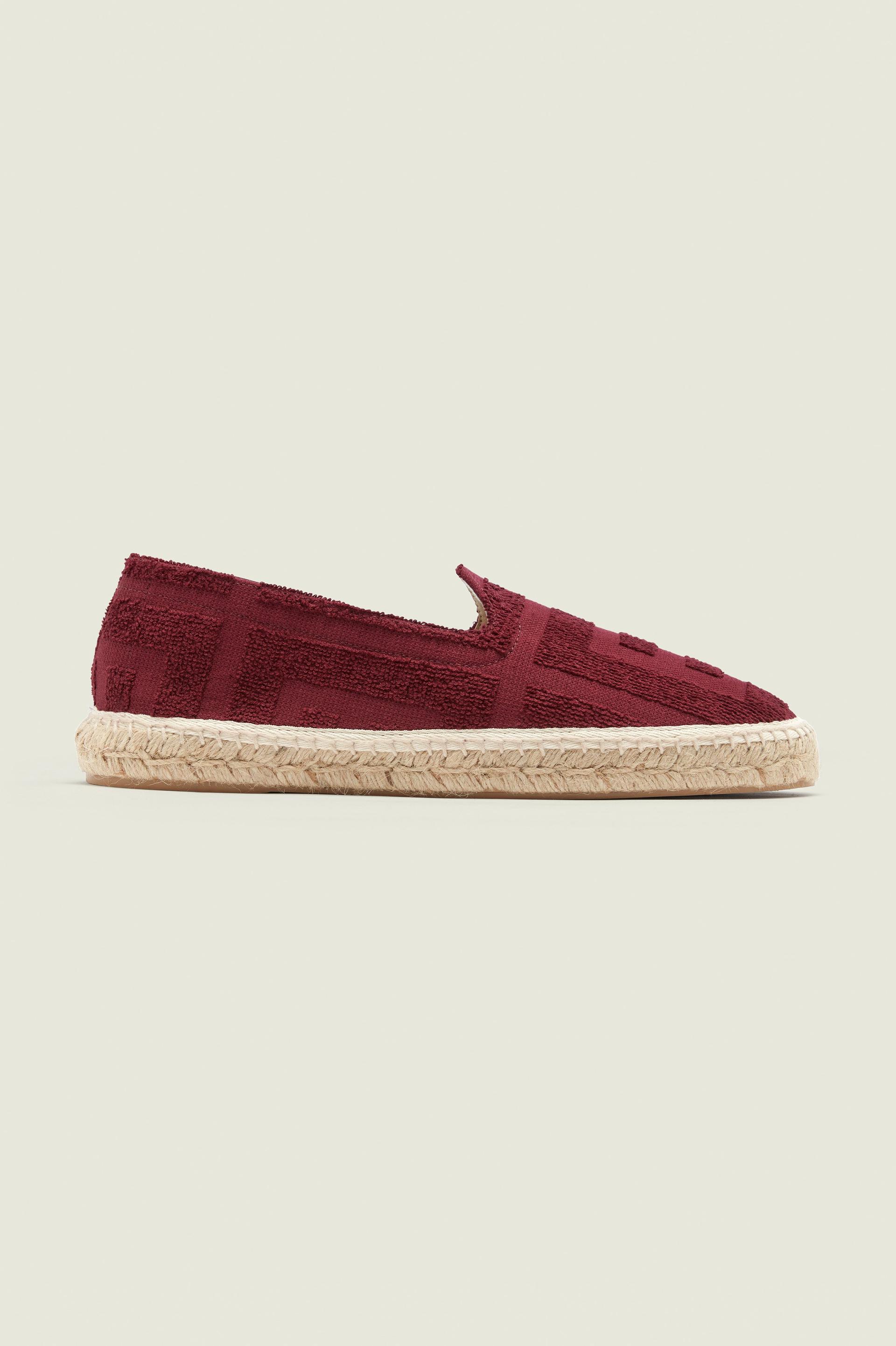 Burgundy Terrace Terry Espadrilles