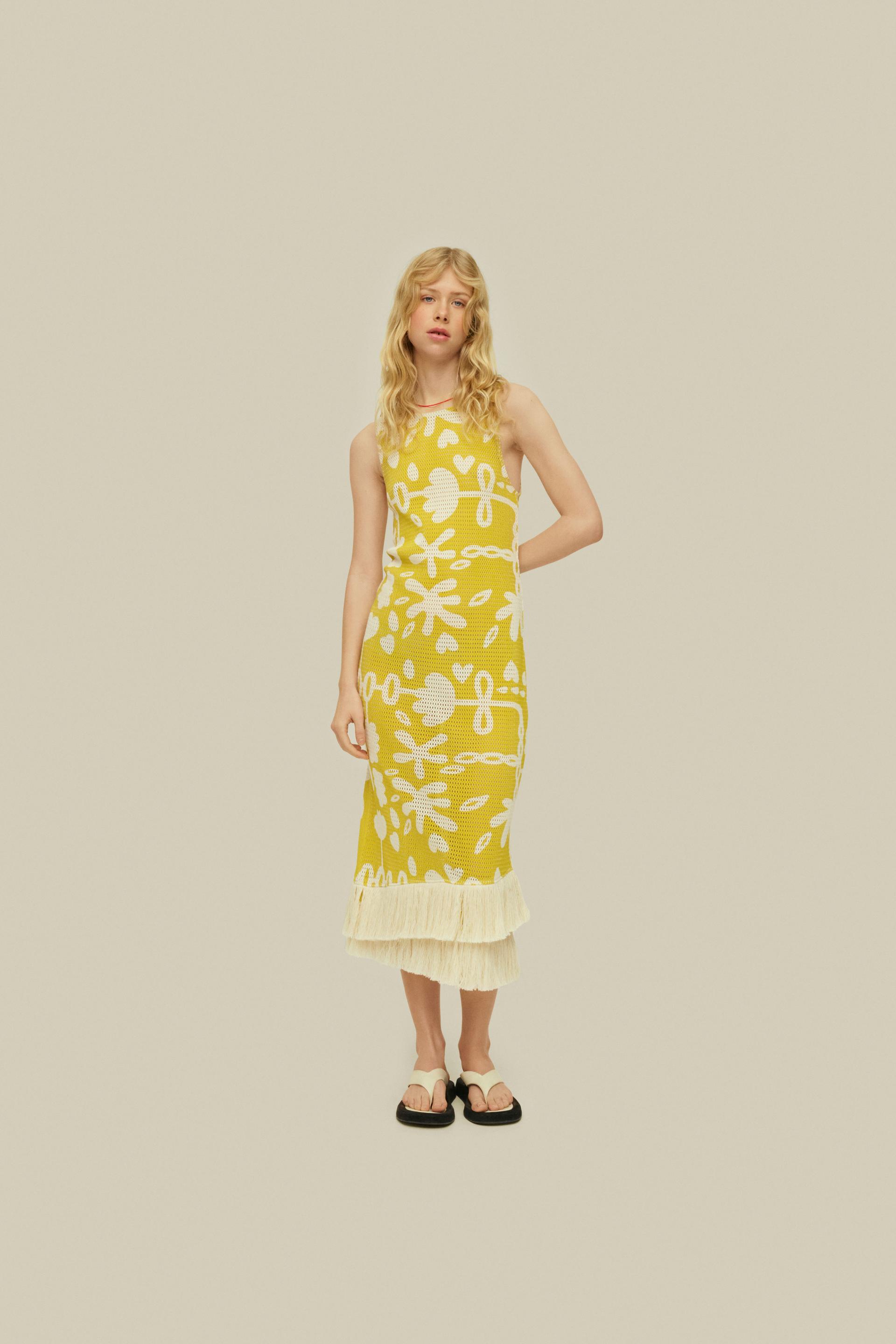 Galbanum Ari Slip Net Dress