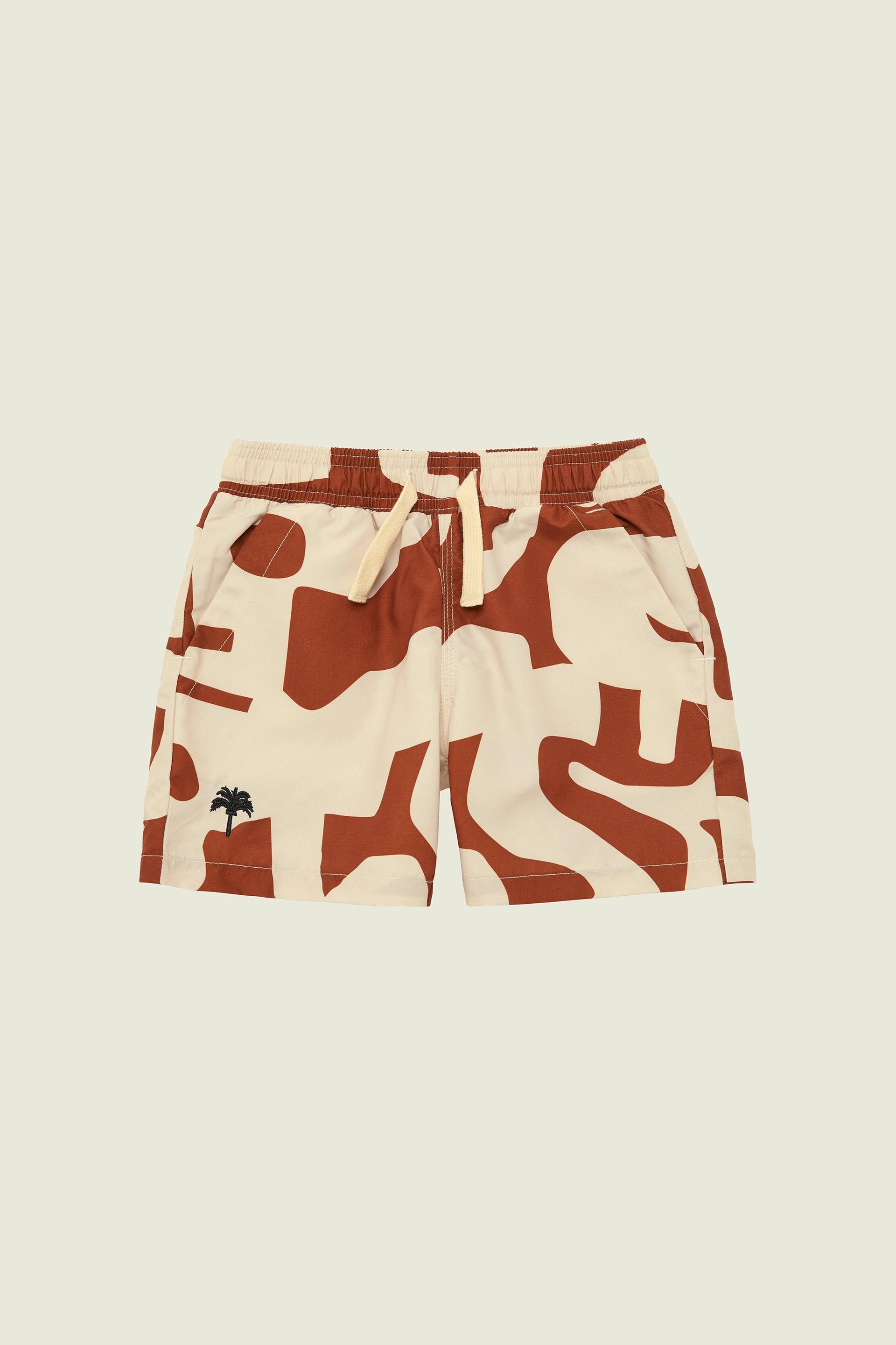 Kids Russet Puzzlotec Swim Shorts