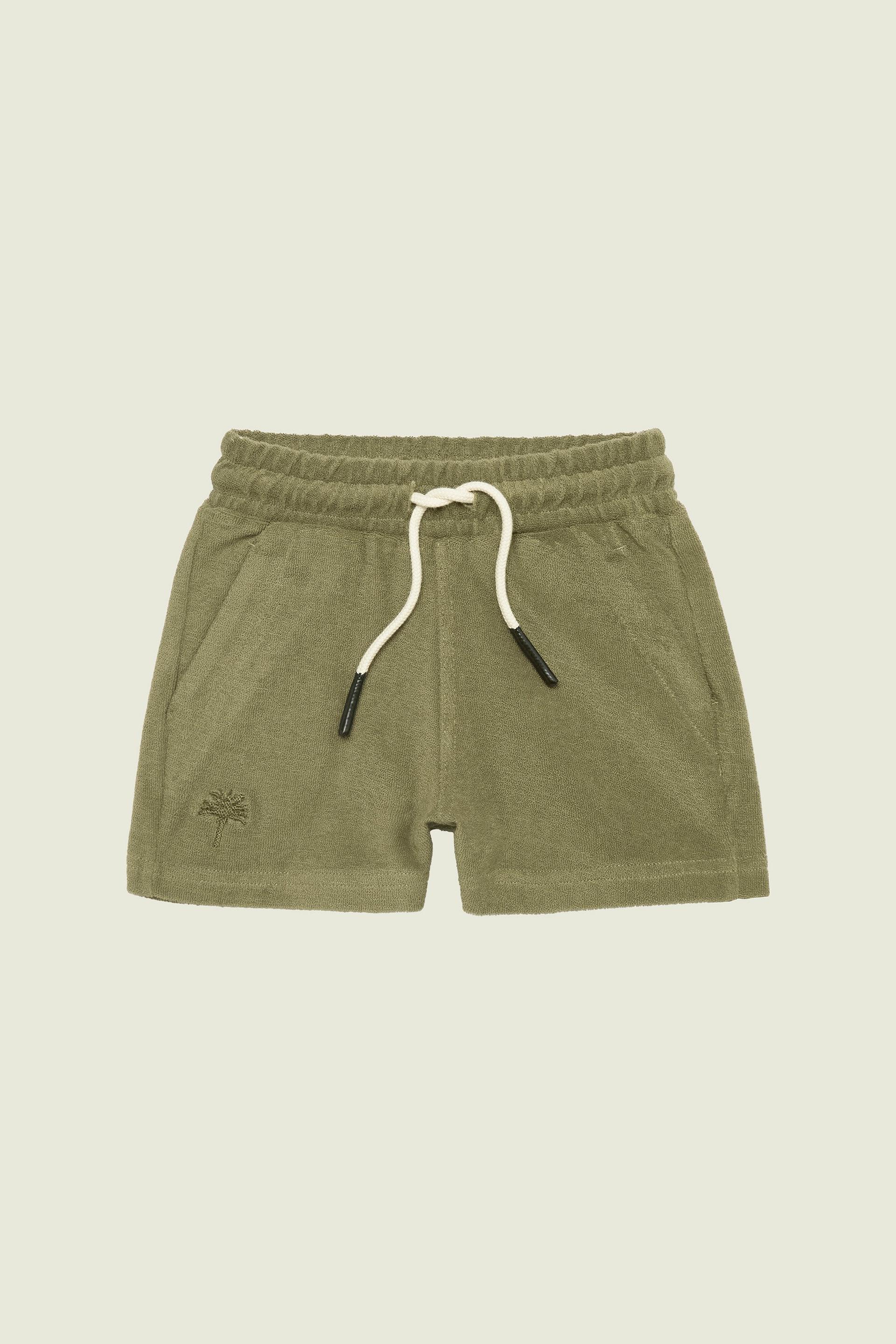 Kids Khaki Terry Shorts