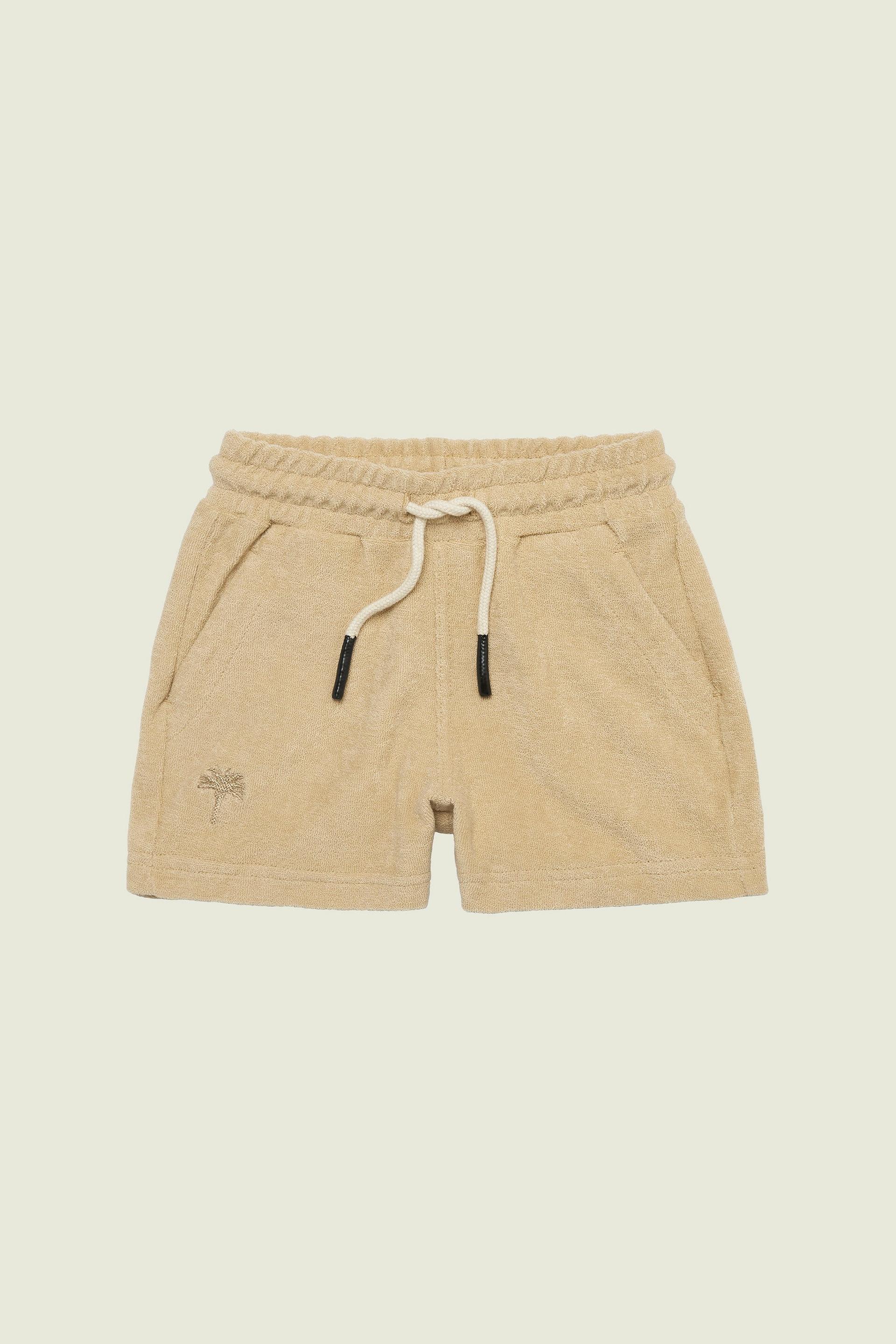 Kids Beige Terry Shorts