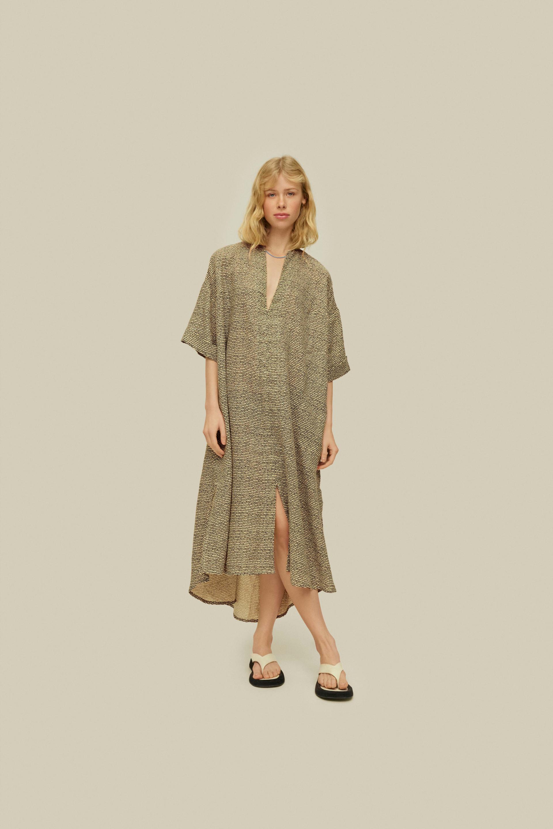 Dimi Tangelo Linen Dress