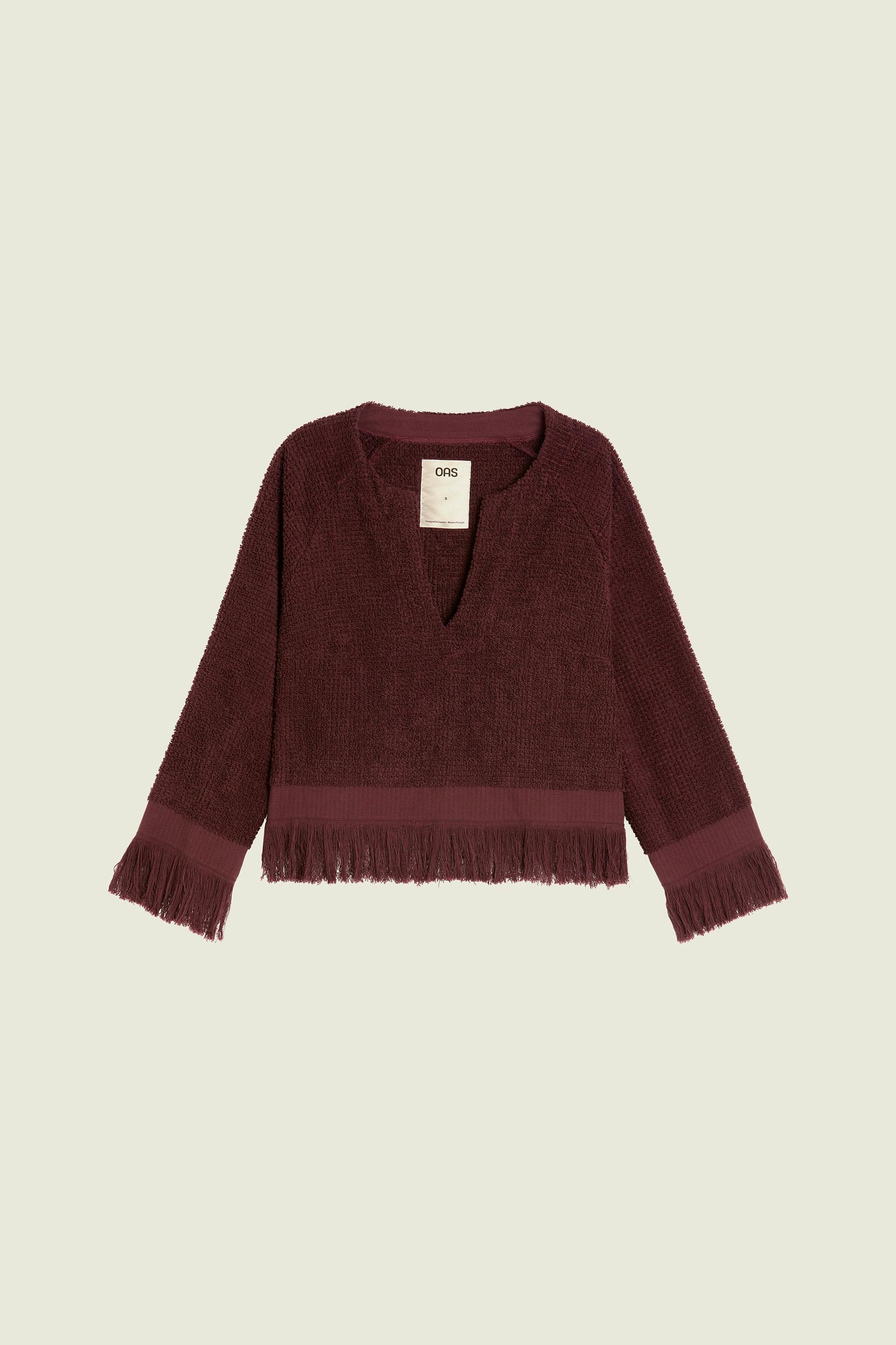 Burgundy Tillie Frotté Topp