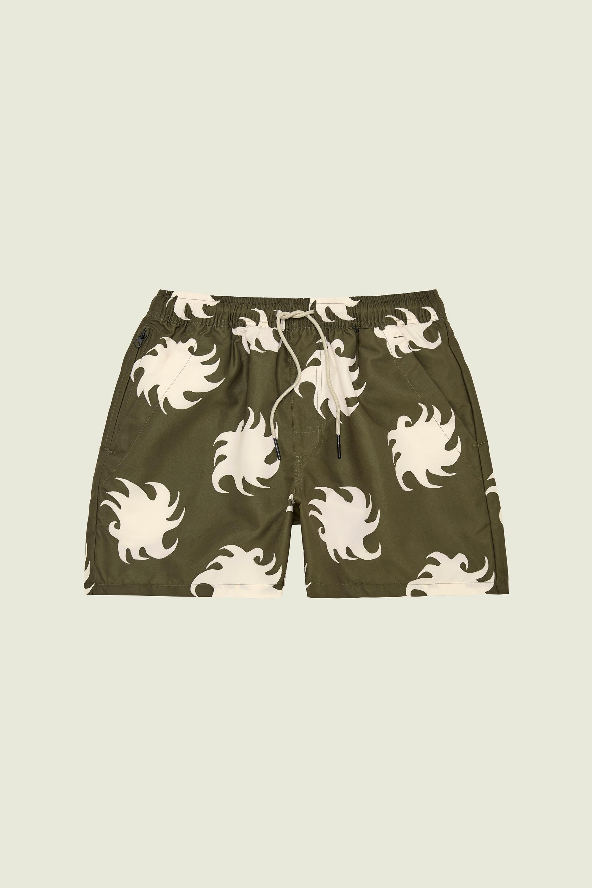 Pine Ember Swim Shorts