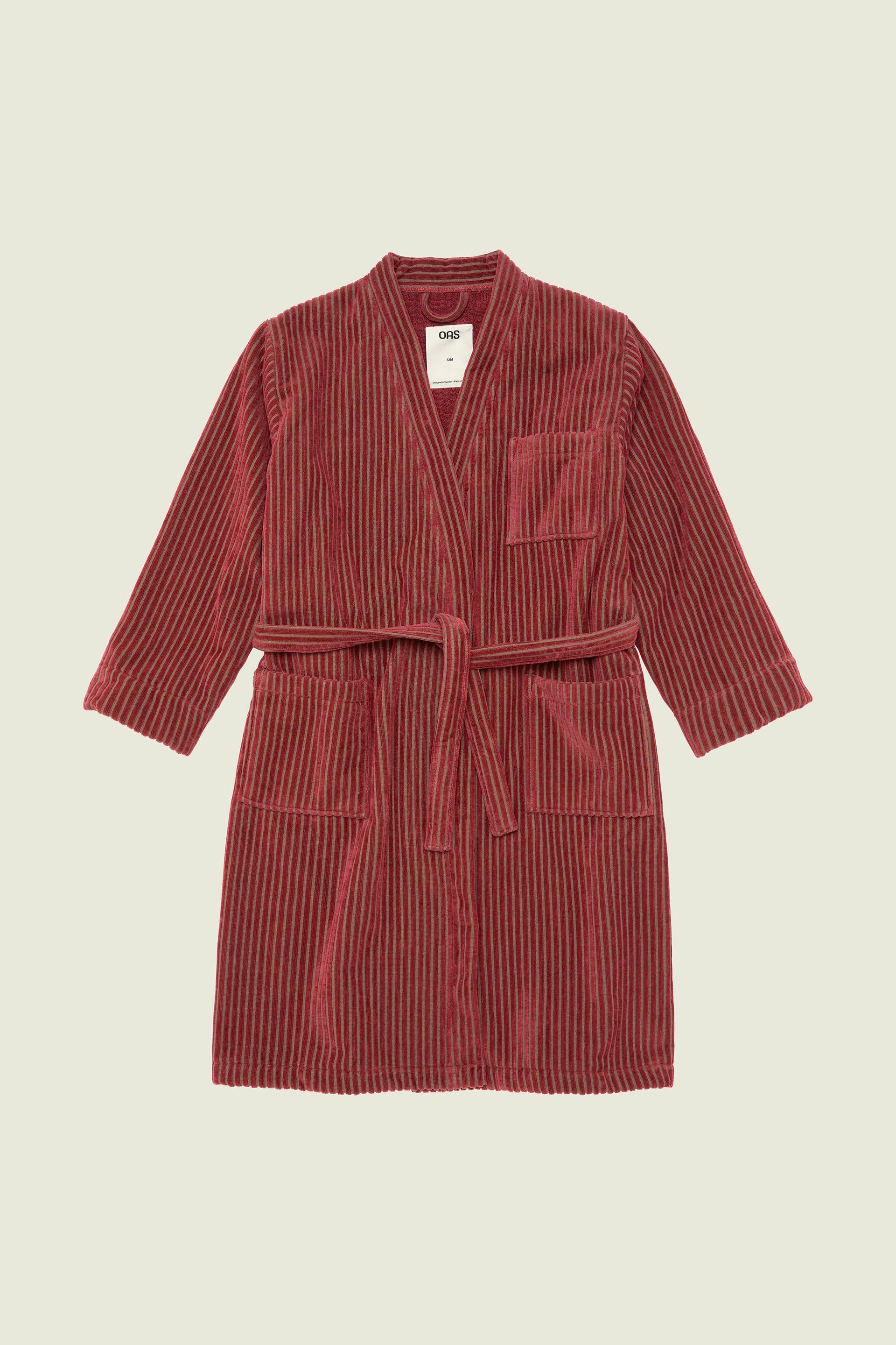 Botanico Striped Velour Robe