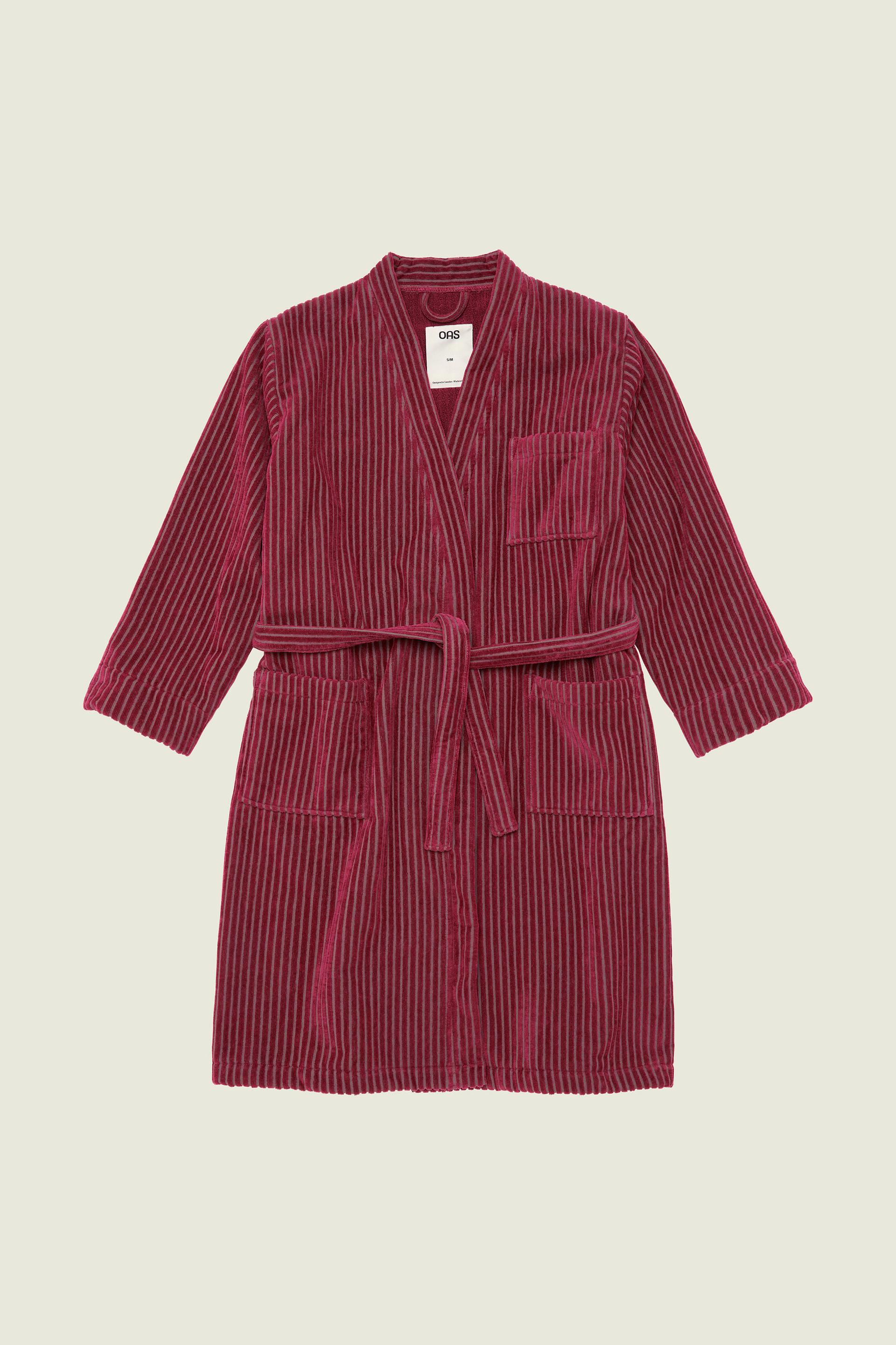 Botanico Striped Velour Robe