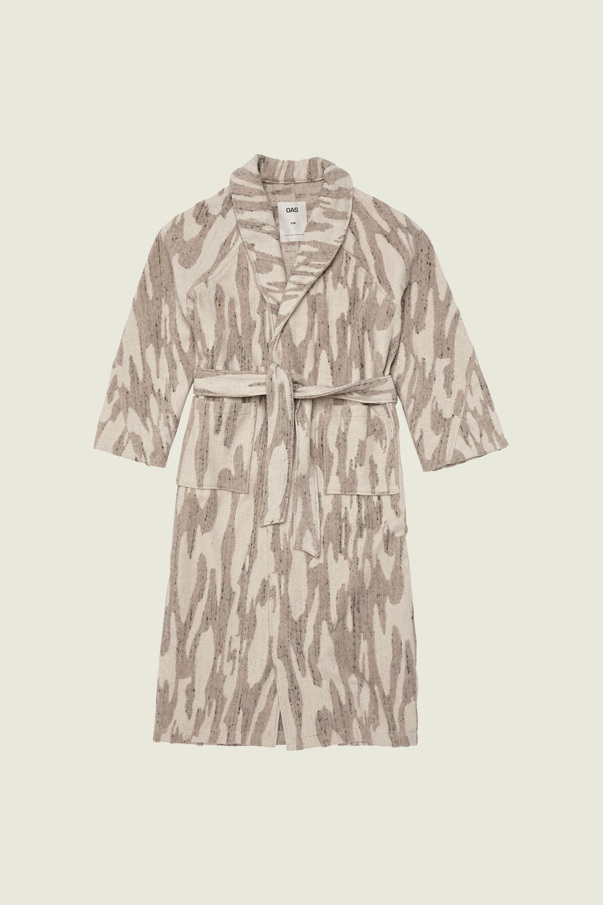 Fern Linen Terry Statement Robe