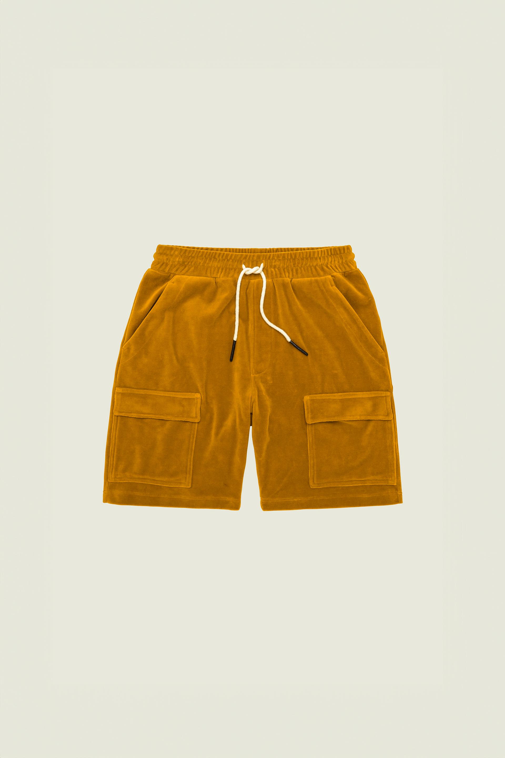 Sienna Velour Cargo-Shorts