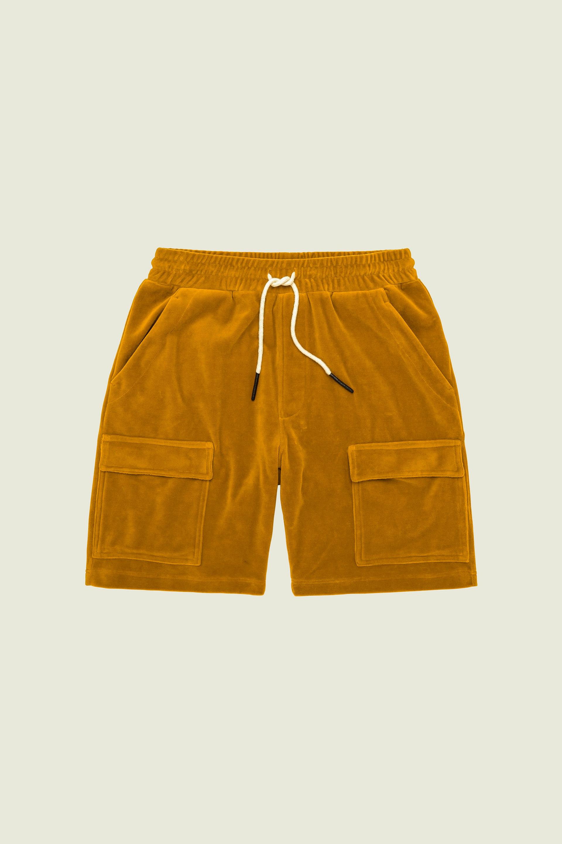 Sienna Velour Cargo Shorts