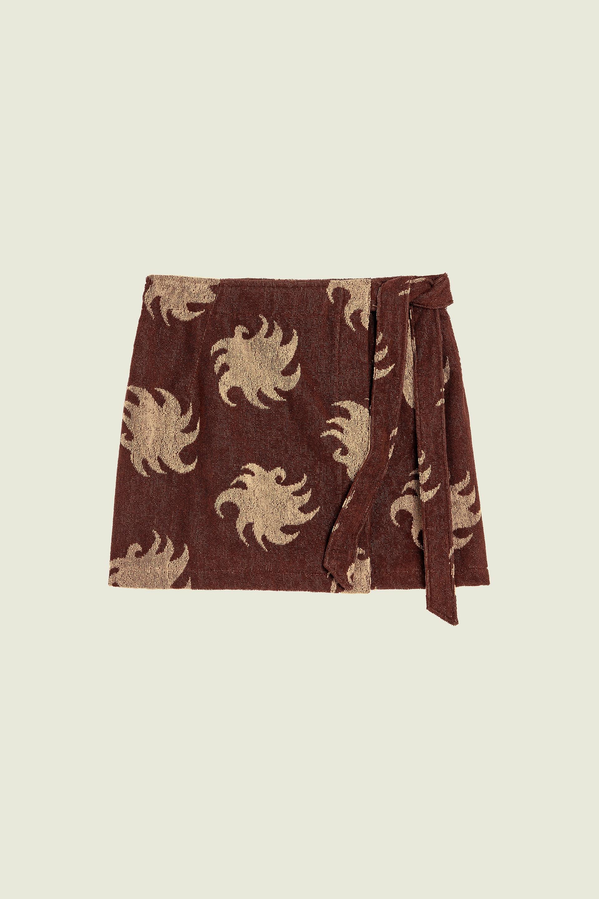 Mocha Ember Cove Wrap Skirt