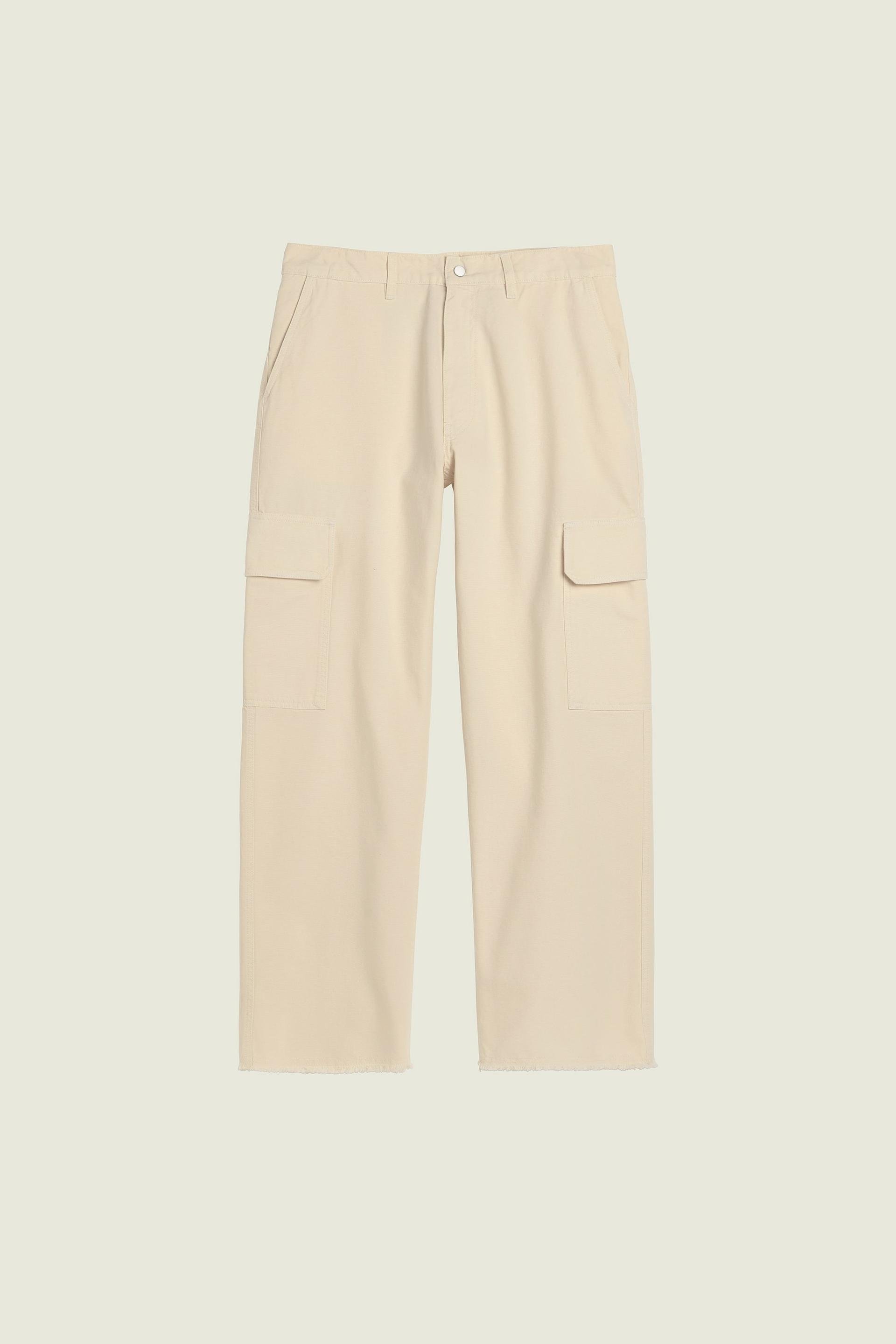 Ecru Tarp Canvas Pants