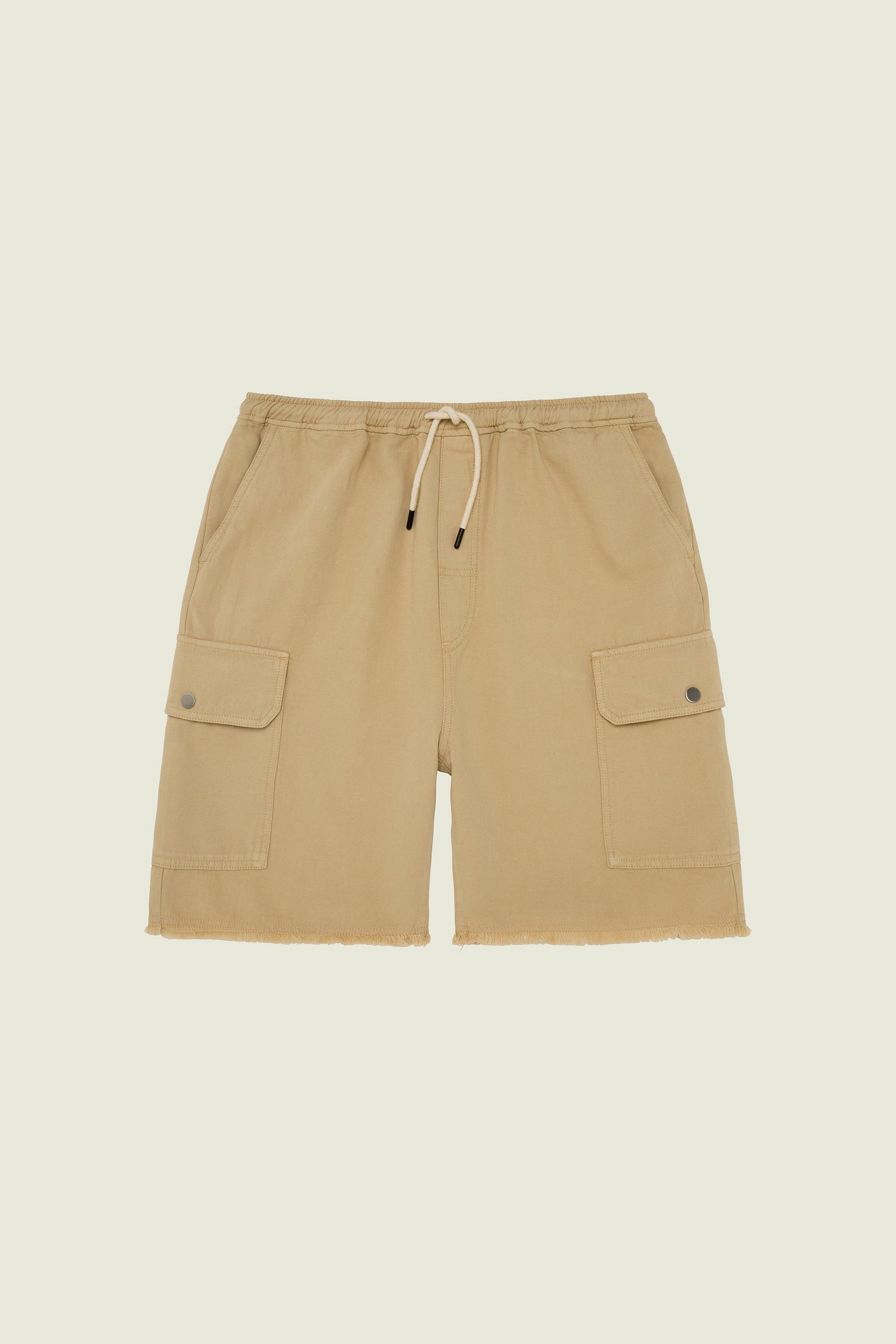 Ecru Mitty Canvas Shorts