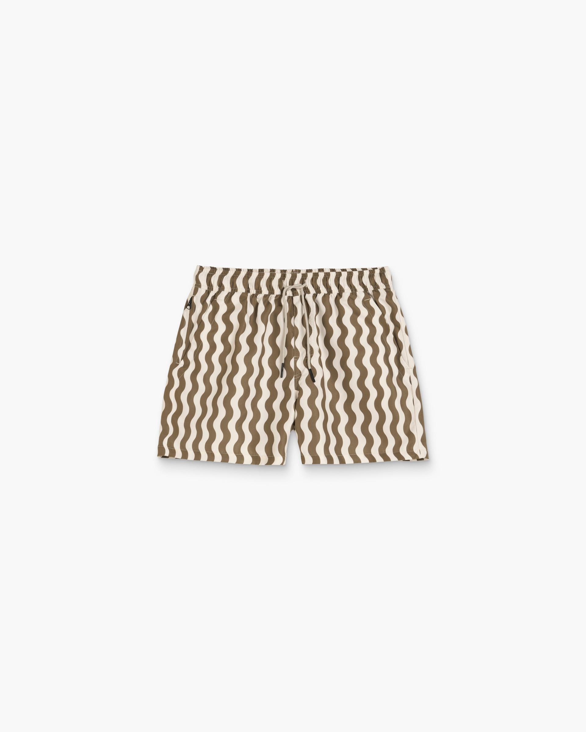 Fine Waver Swim Shorts Beige