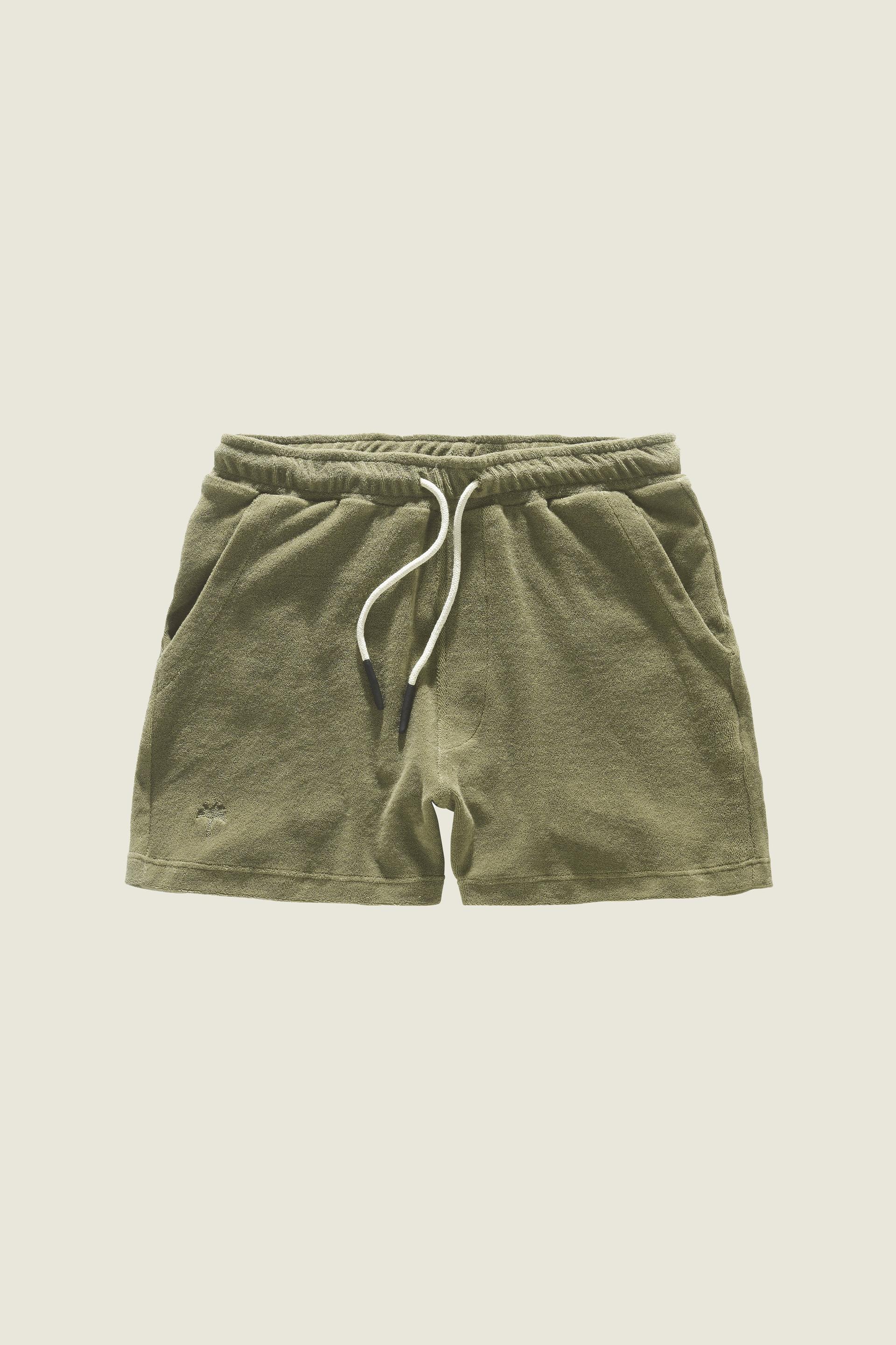 Khaki Short de Felpa