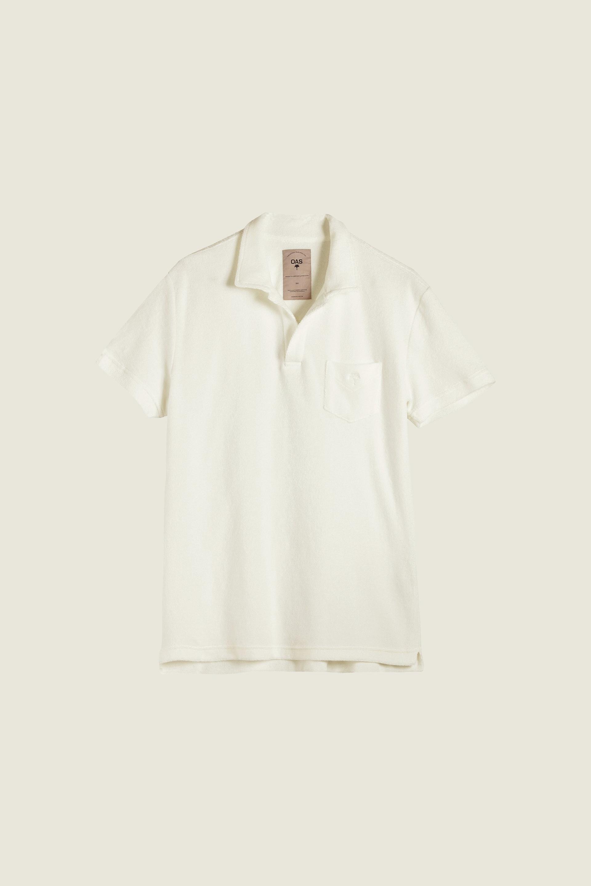 White Polo Terry Shirt