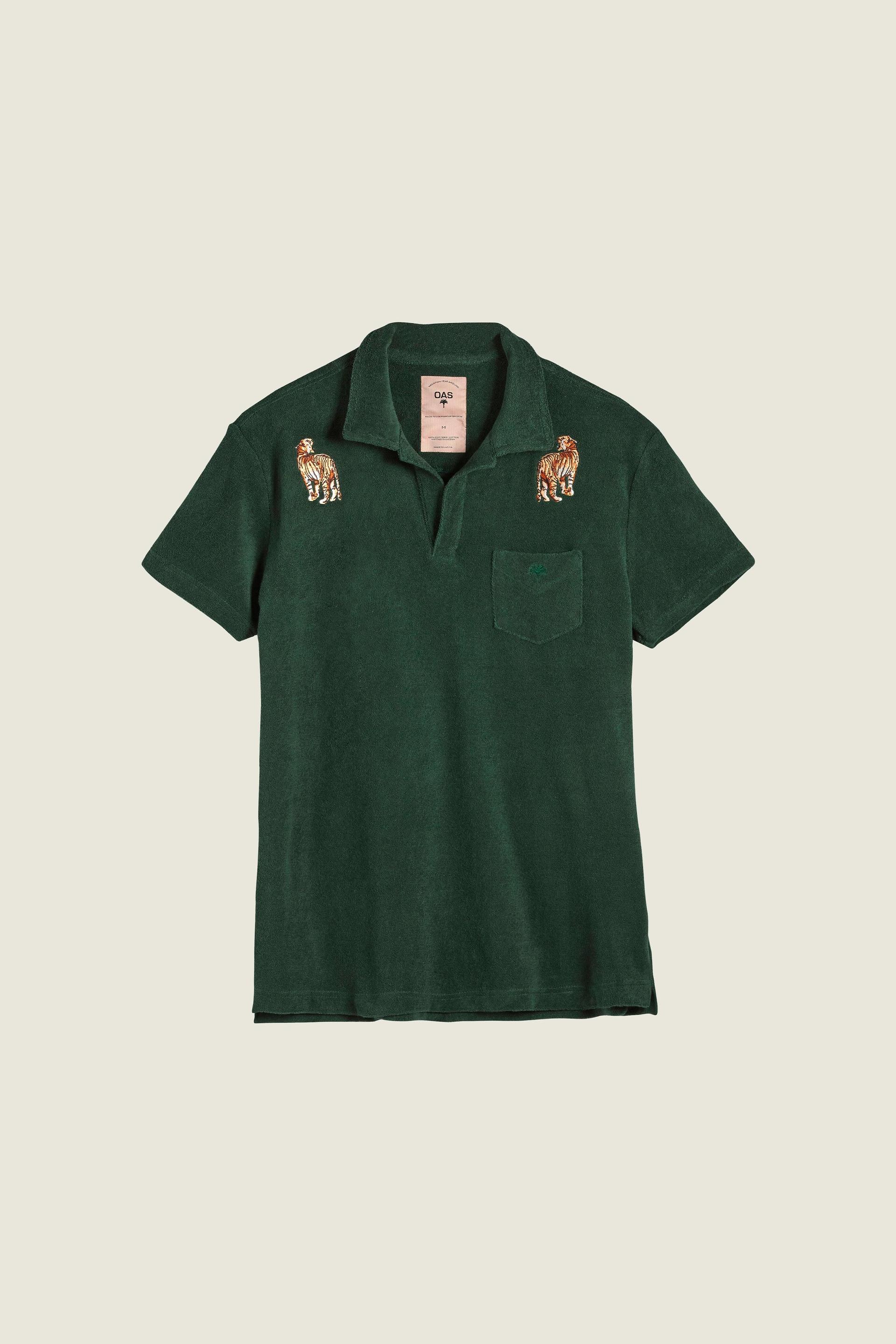 Green Tiger Broderad Frotté-polo