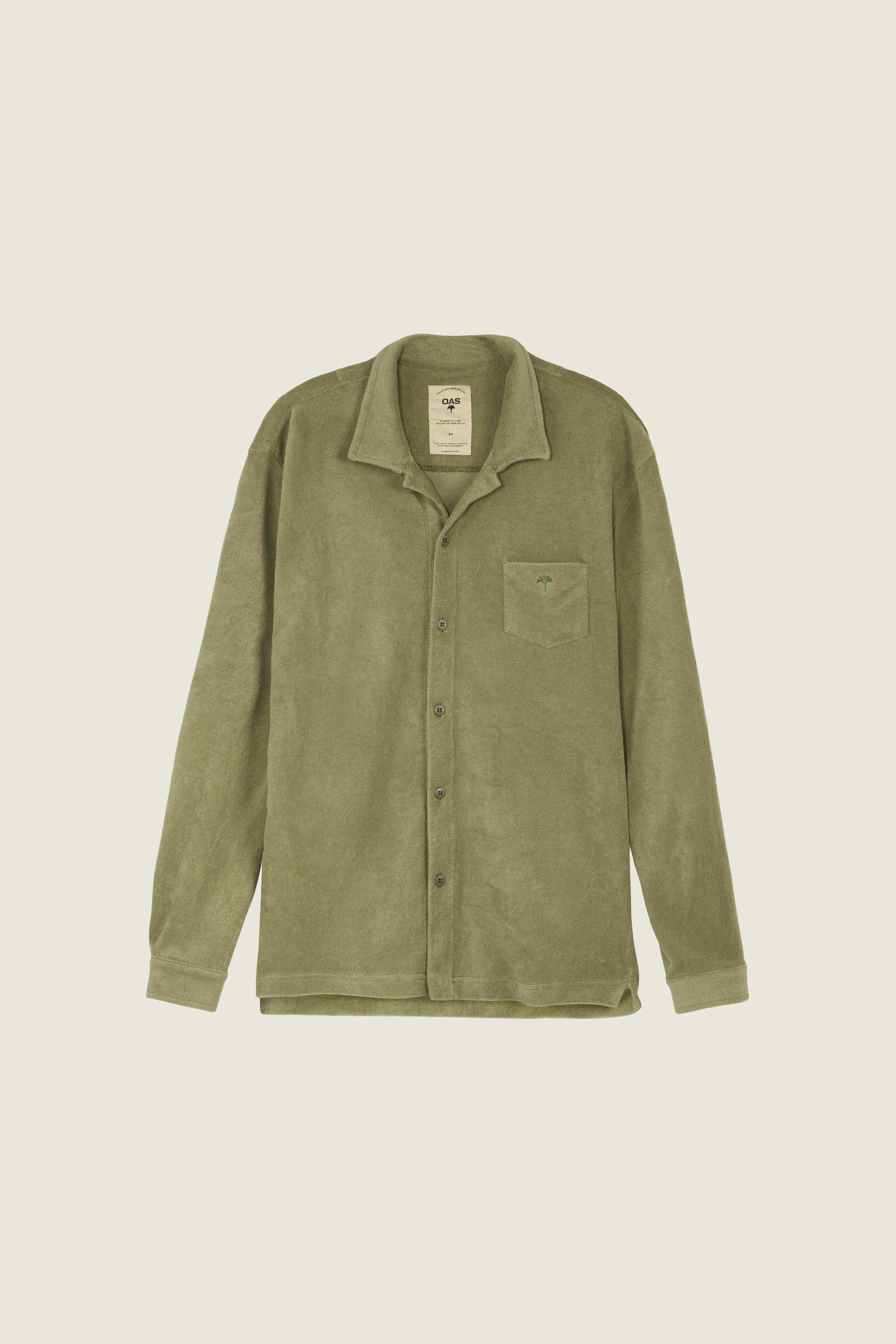 Khaki Terry Camisa Shirt