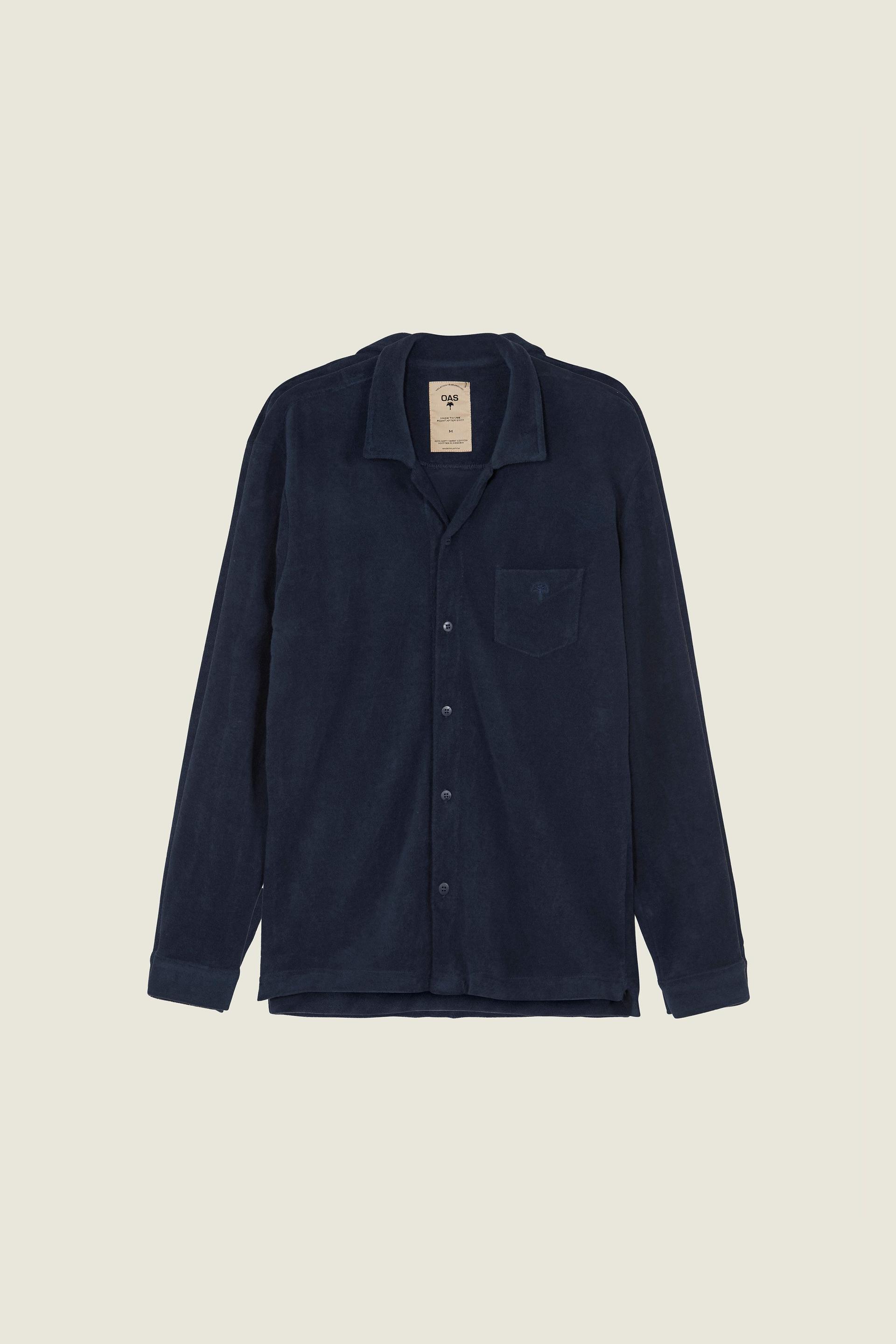 Navy Terry Camisa Shirt