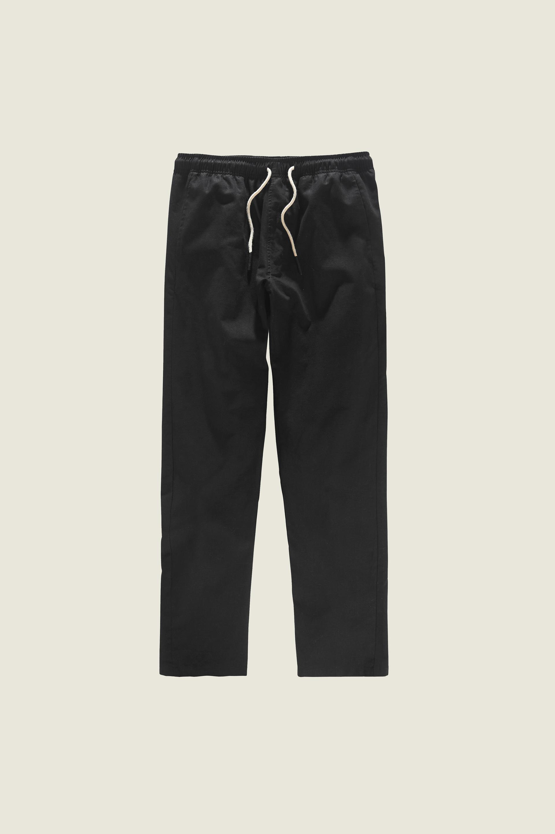 Black Linen Long Pant