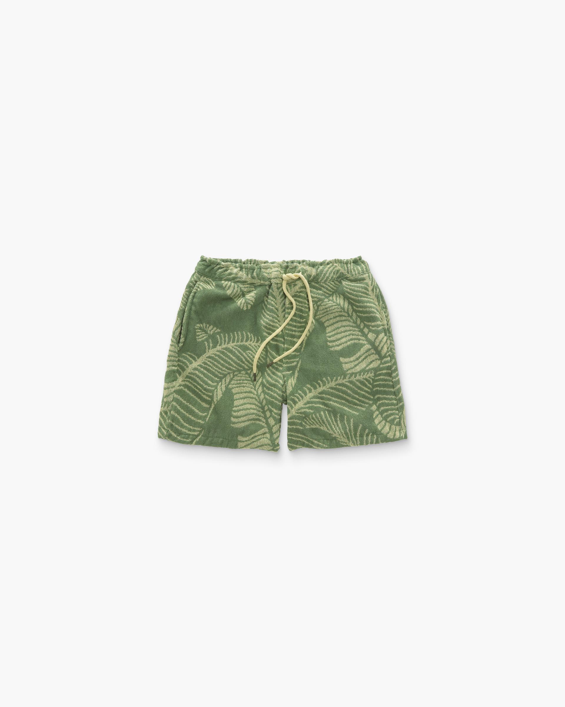 Banana Leaf Terry Shorts