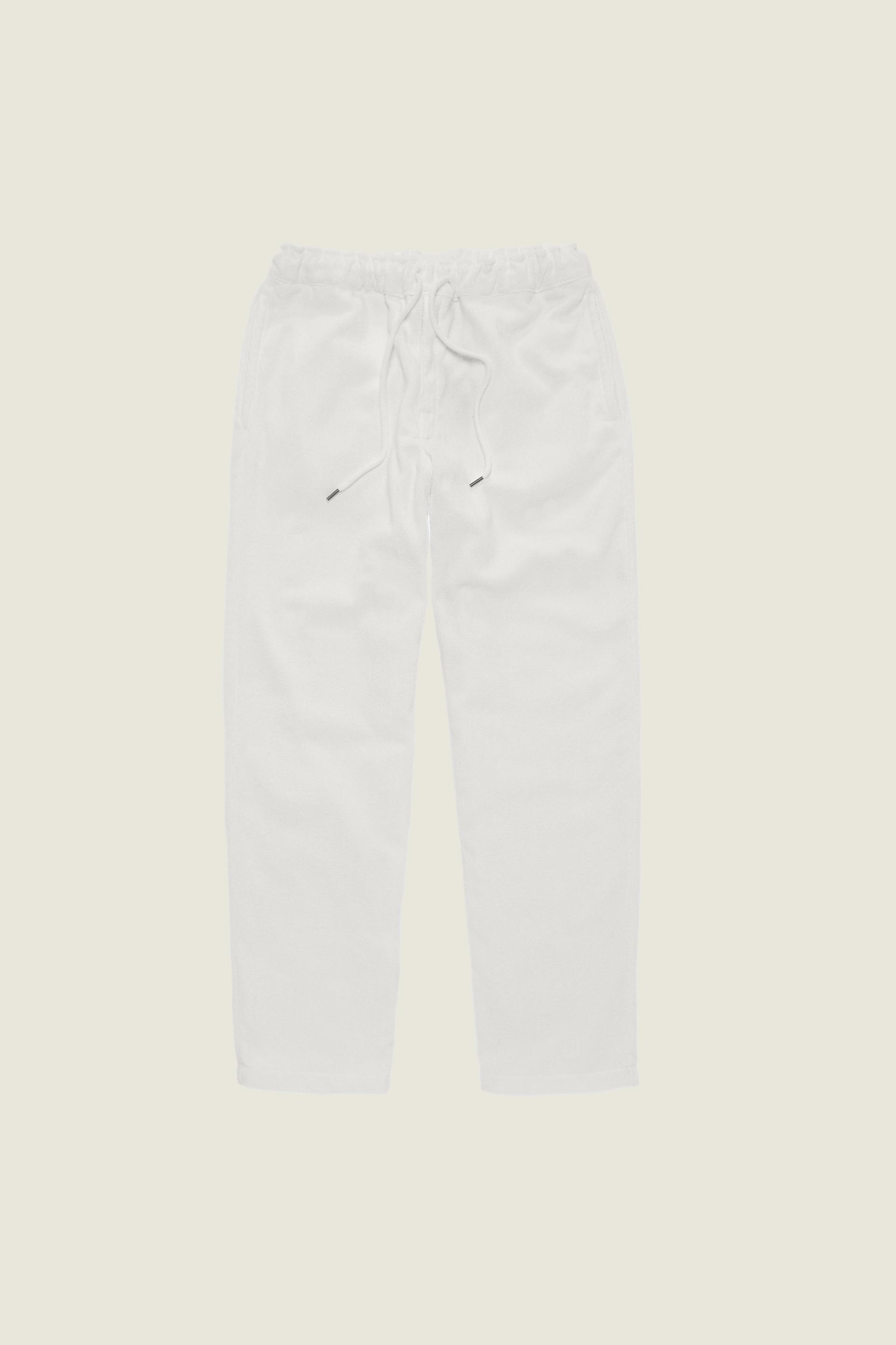 White Terry Long Pant