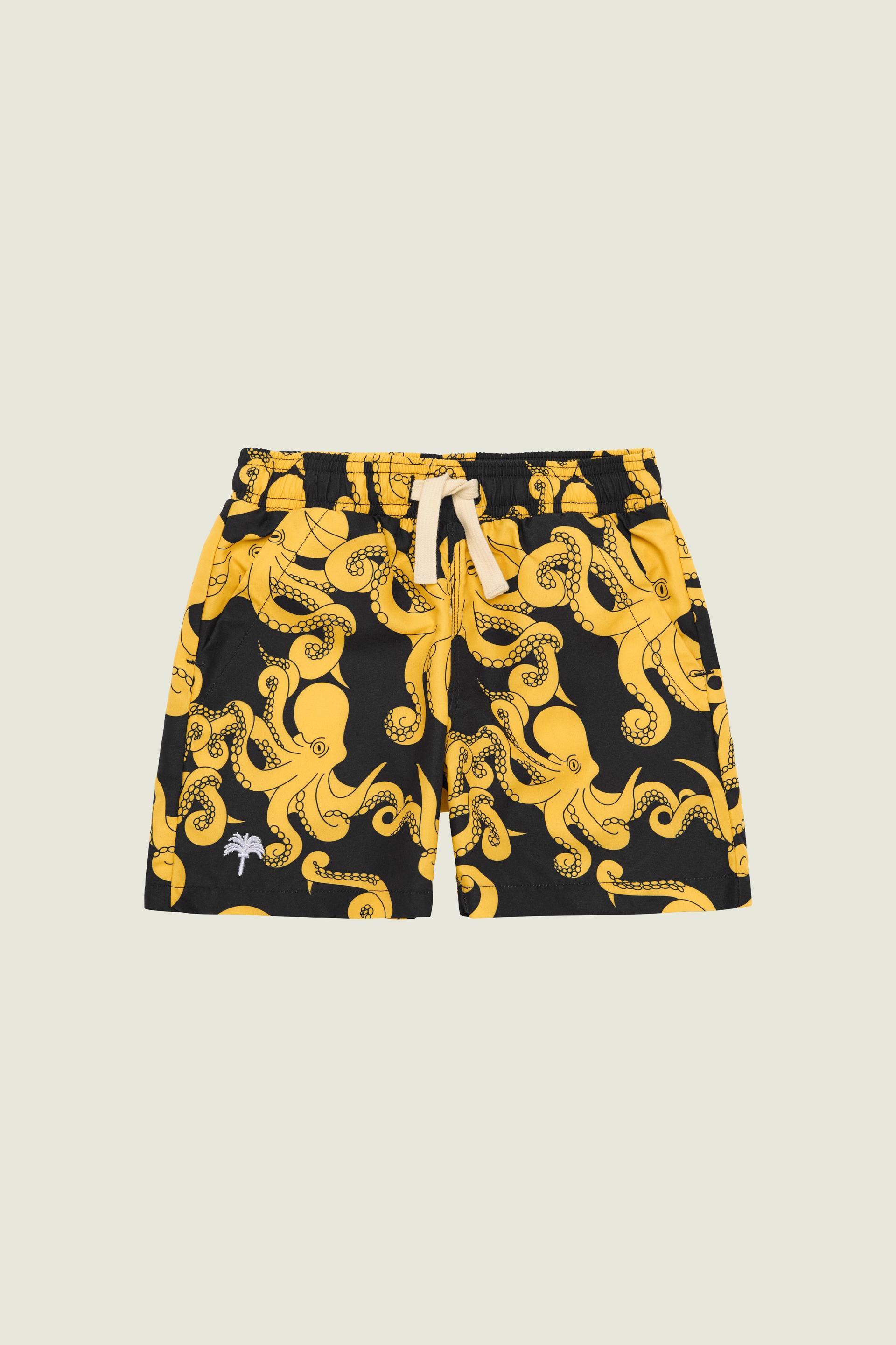 Kids Black Octo Swim Shorts