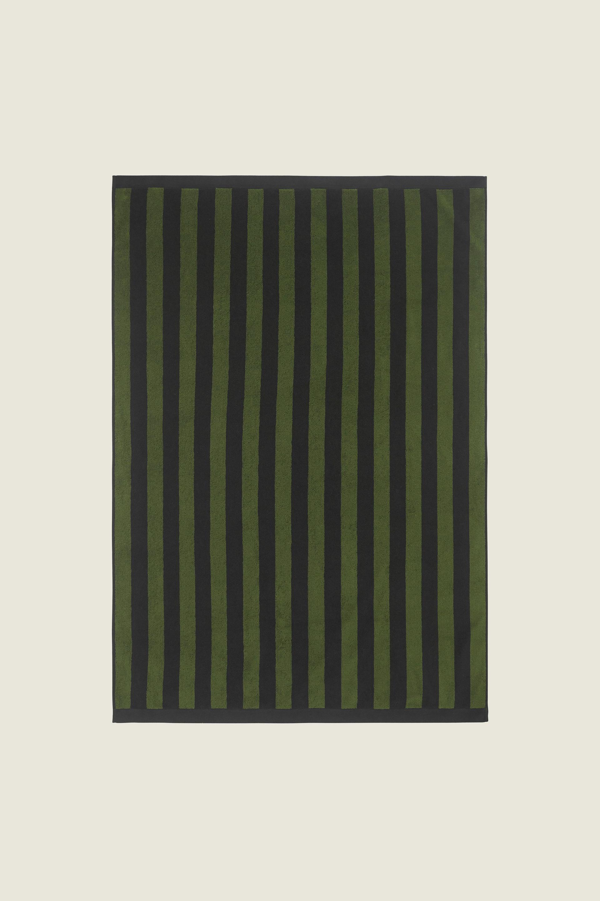 Green Stripe Towel