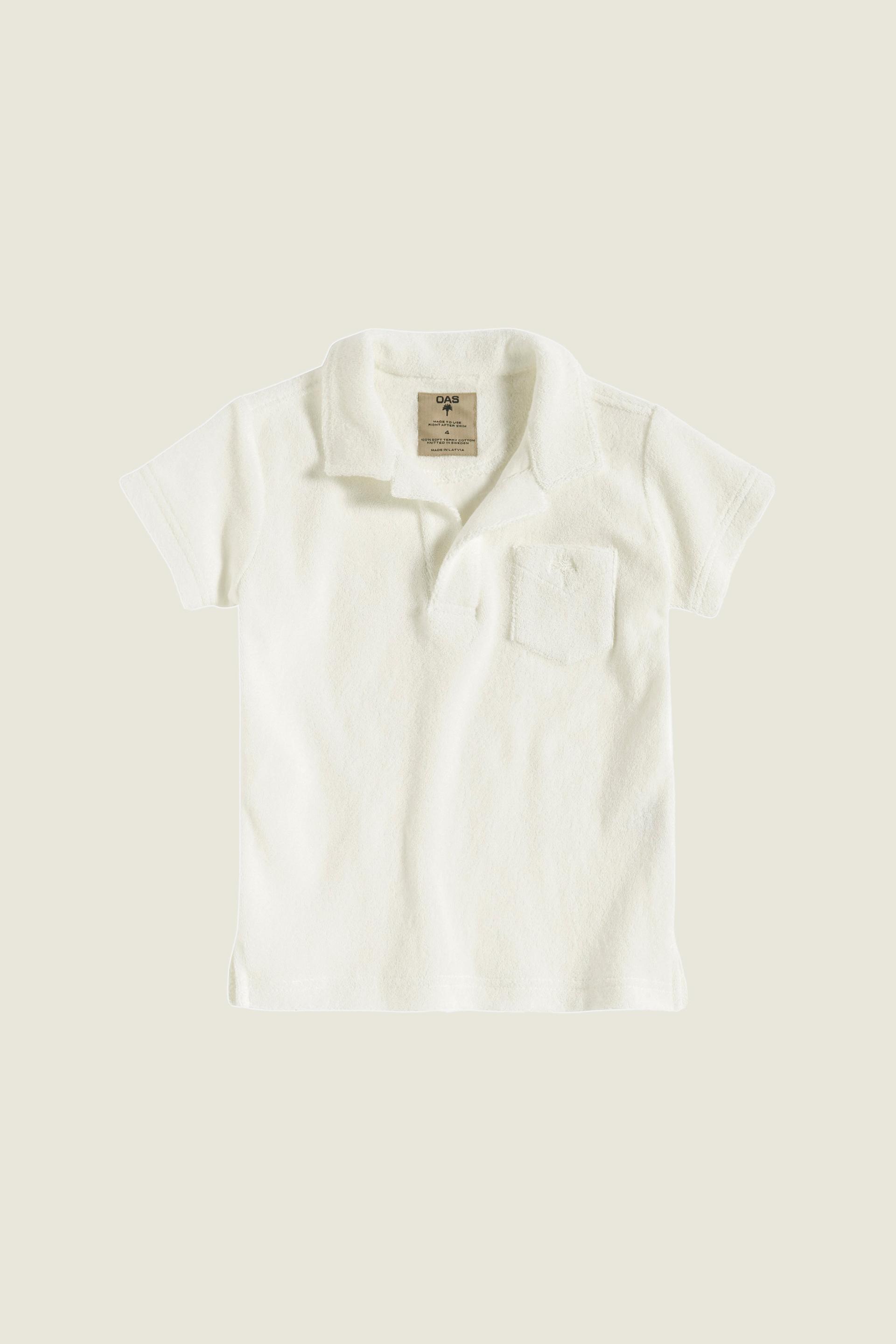 Kids White Terry Shirt