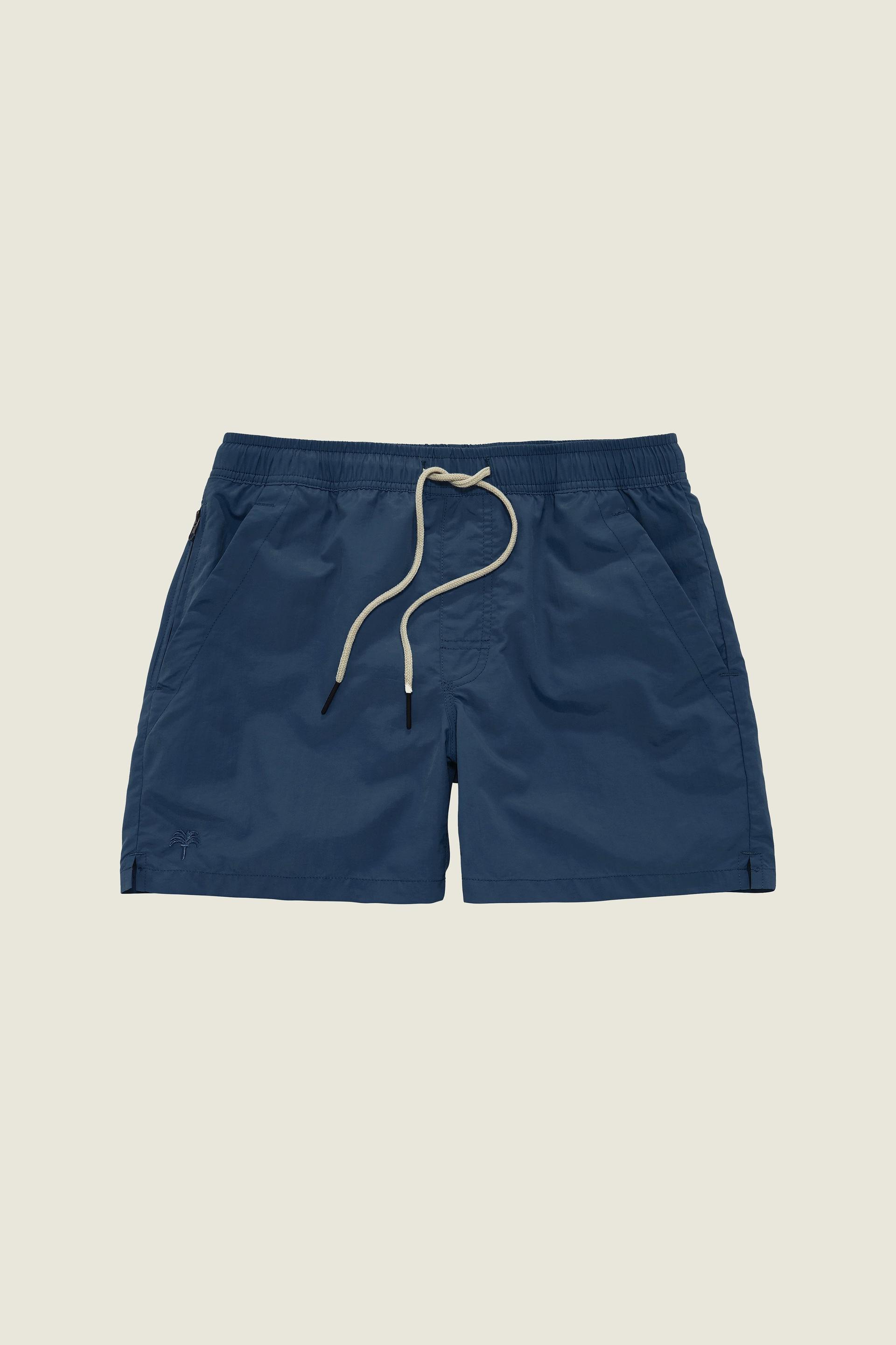 Navy Nylon Swim Shorts