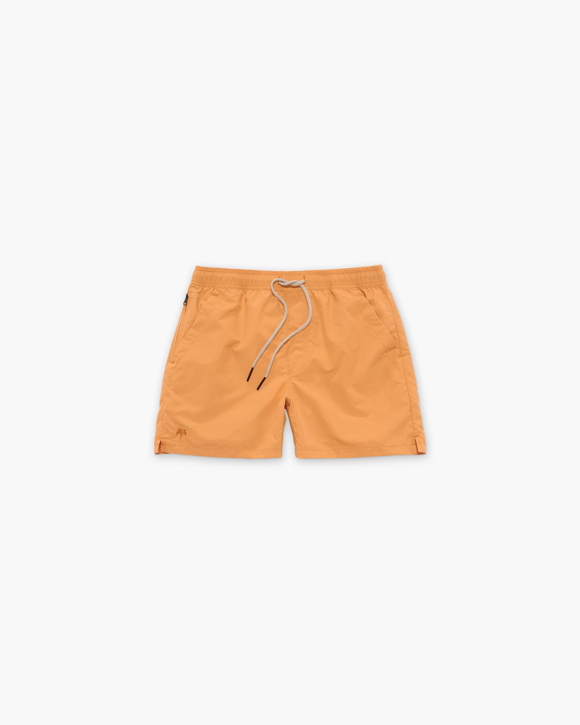 Orange Nylon Swim Shorts