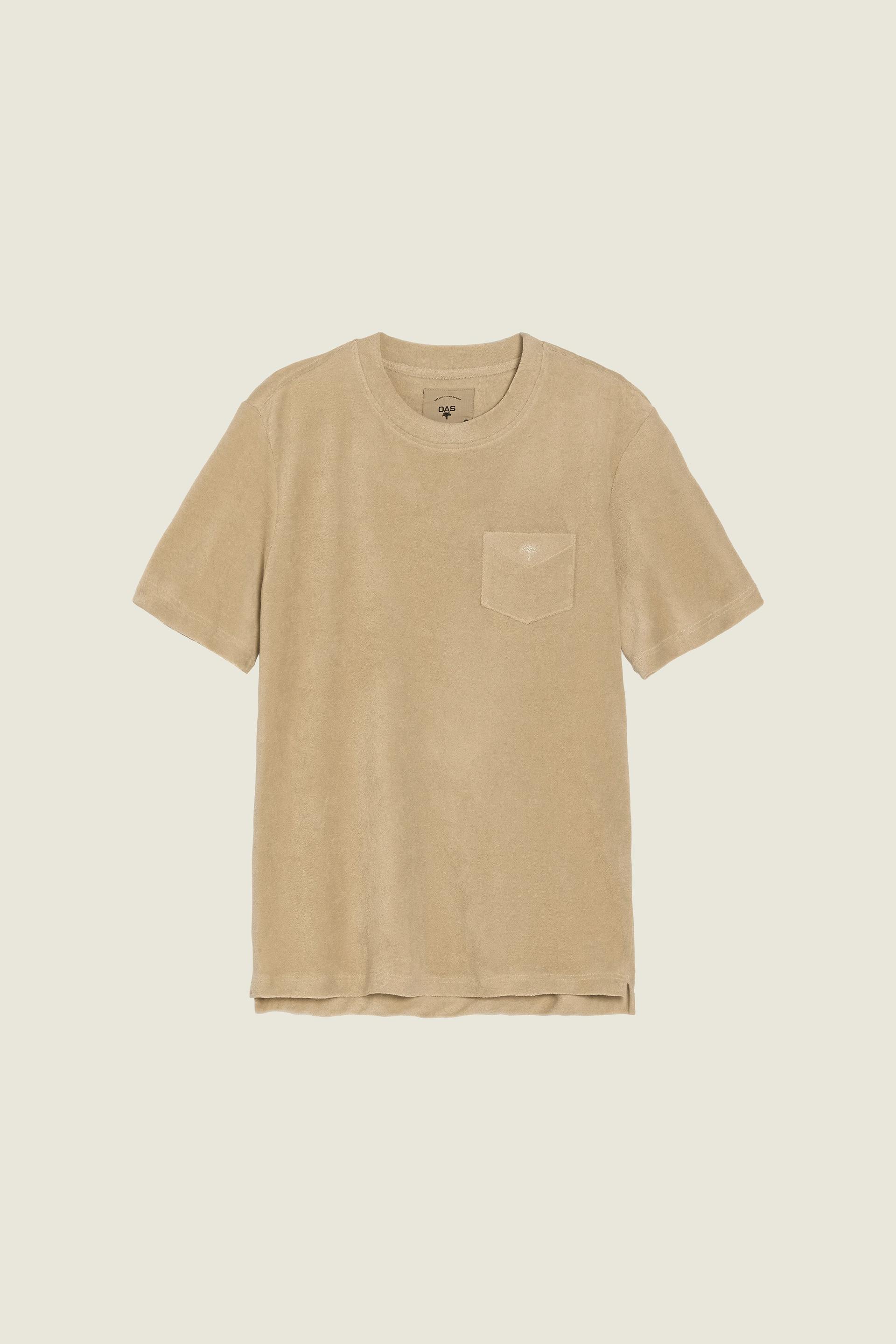 Beige Frotté T-Shirt