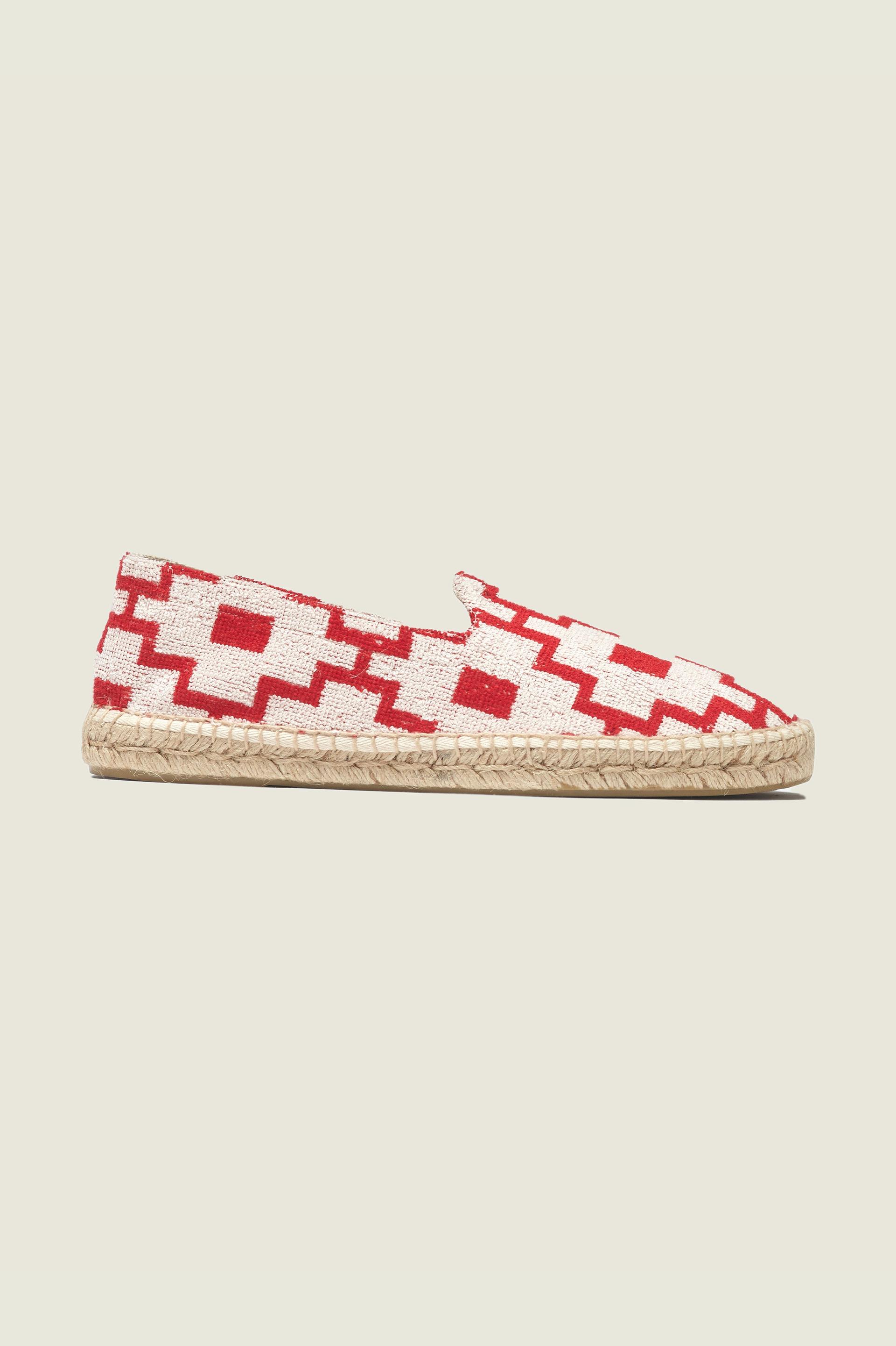 White Machu Frotté-espadrillos