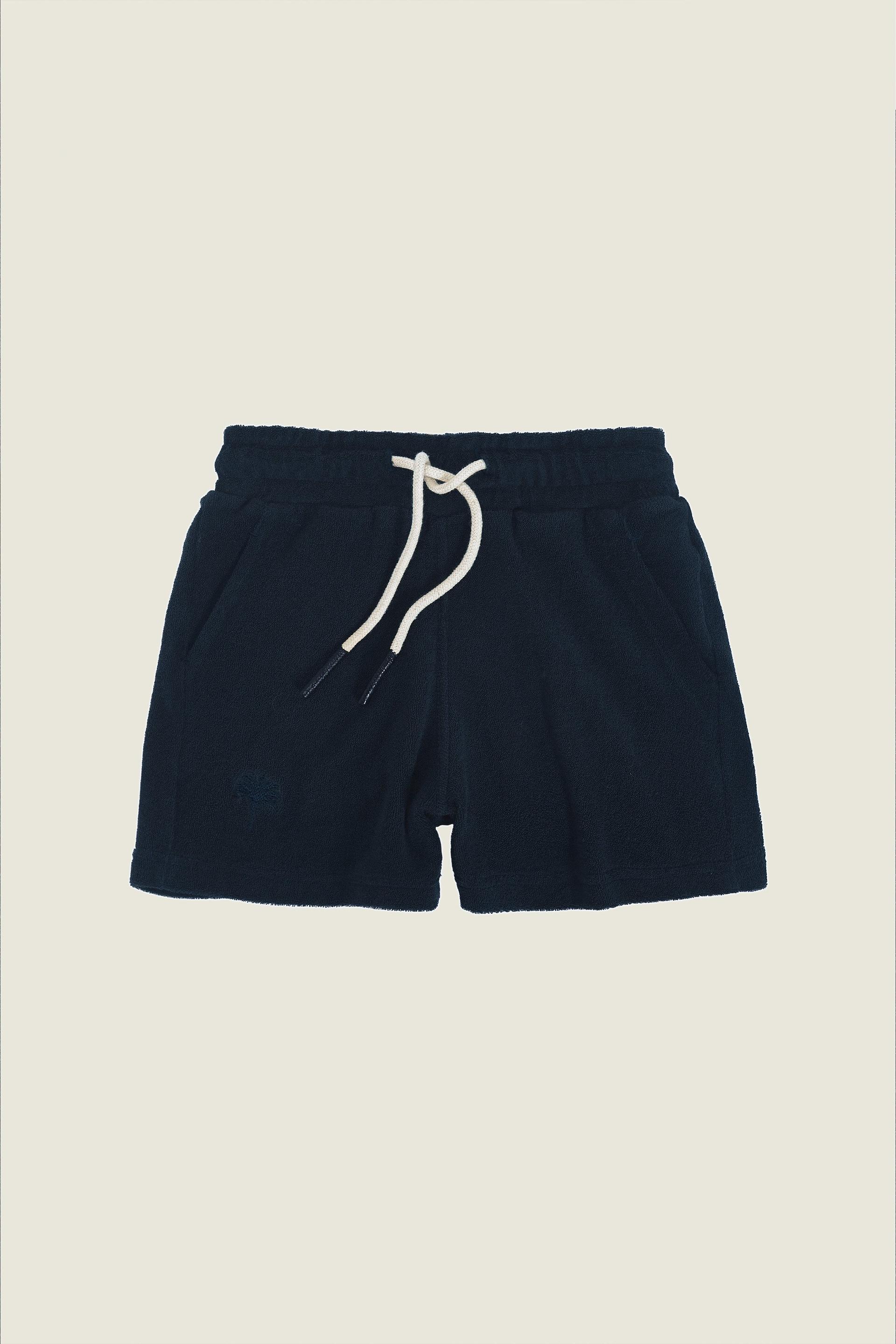 Kids Navy Terry Shorts