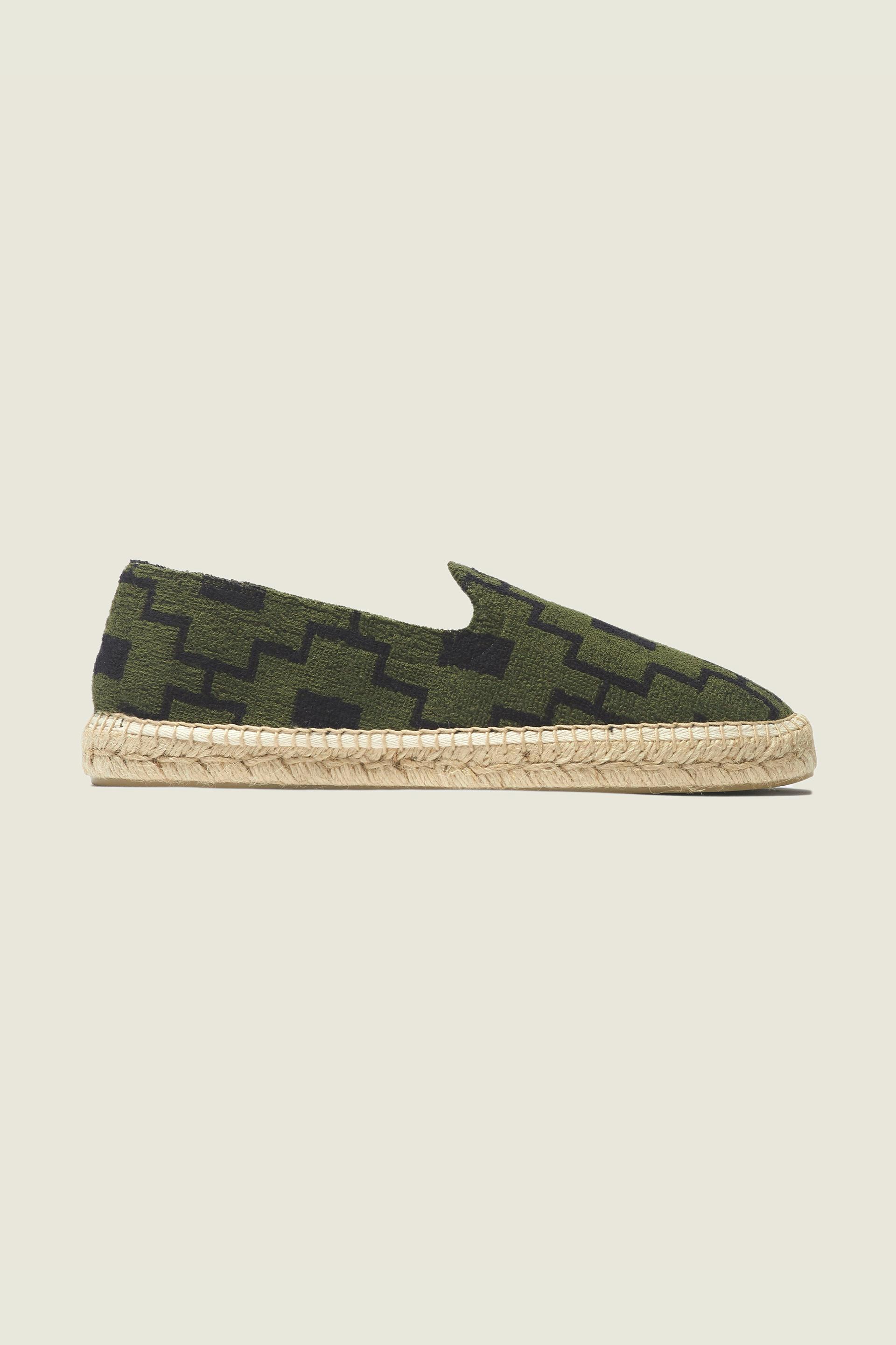 Green Machu Terry Espadrilles