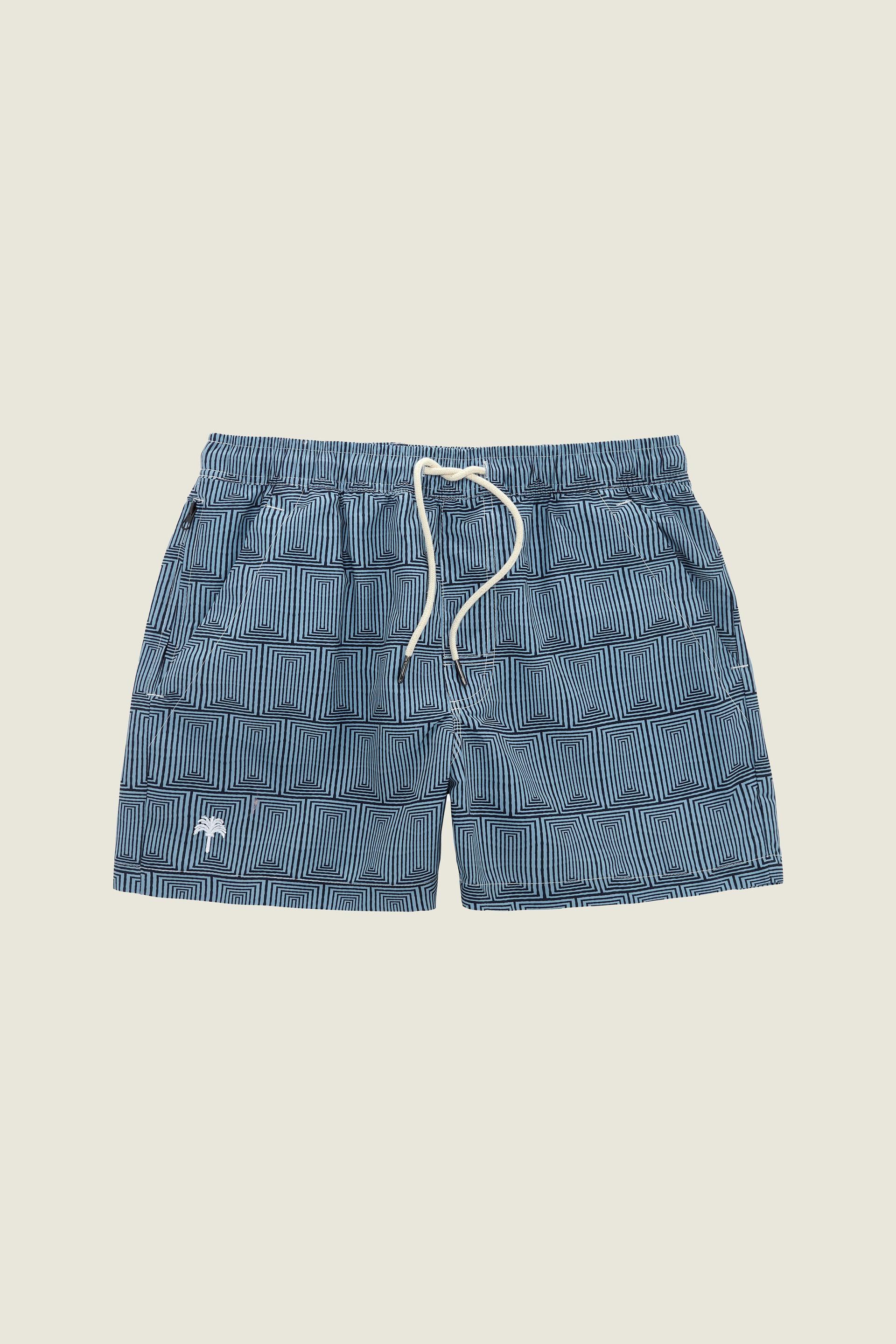 Indigo Frame Swim Shorts