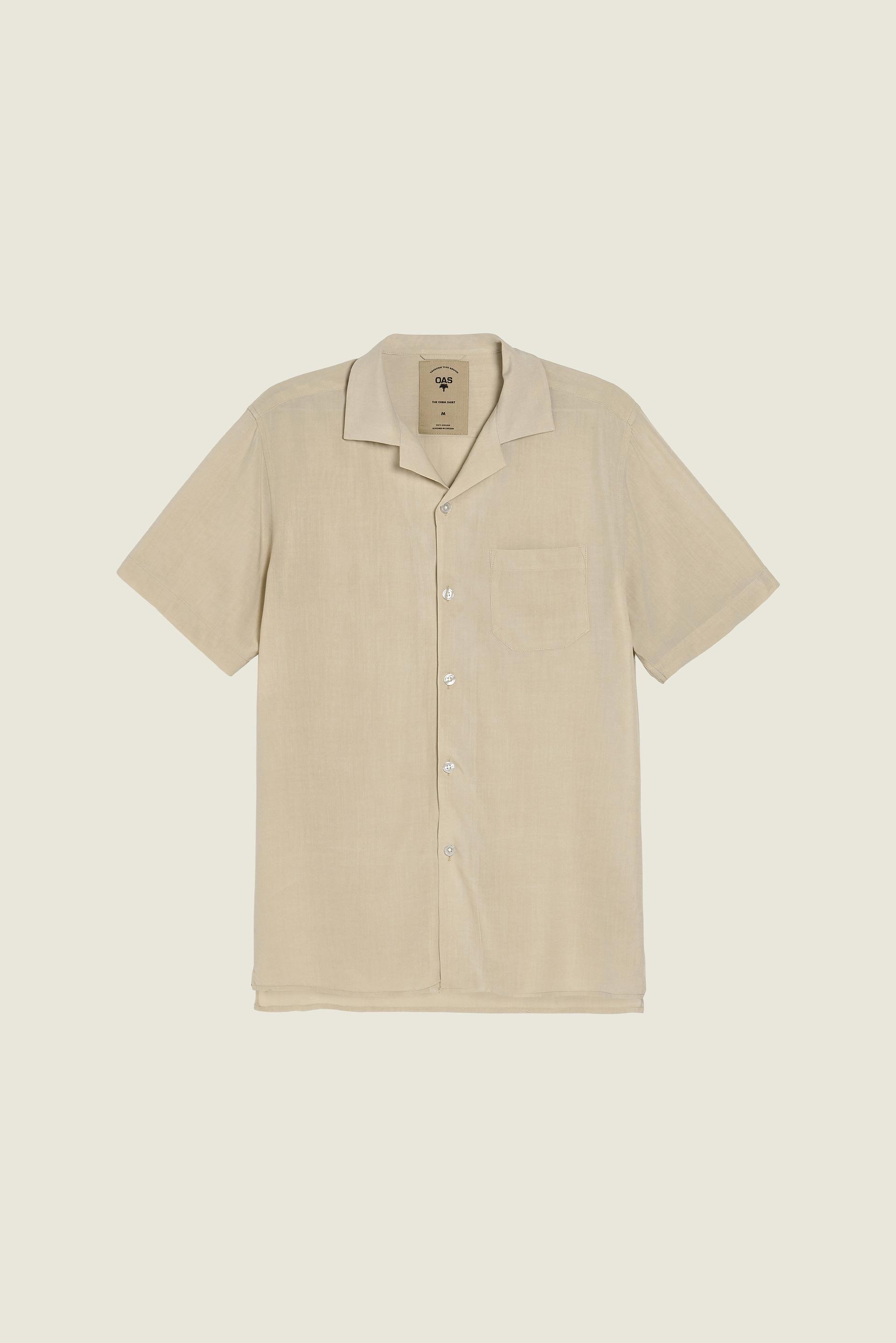 Sand Plain Viscose Shirt