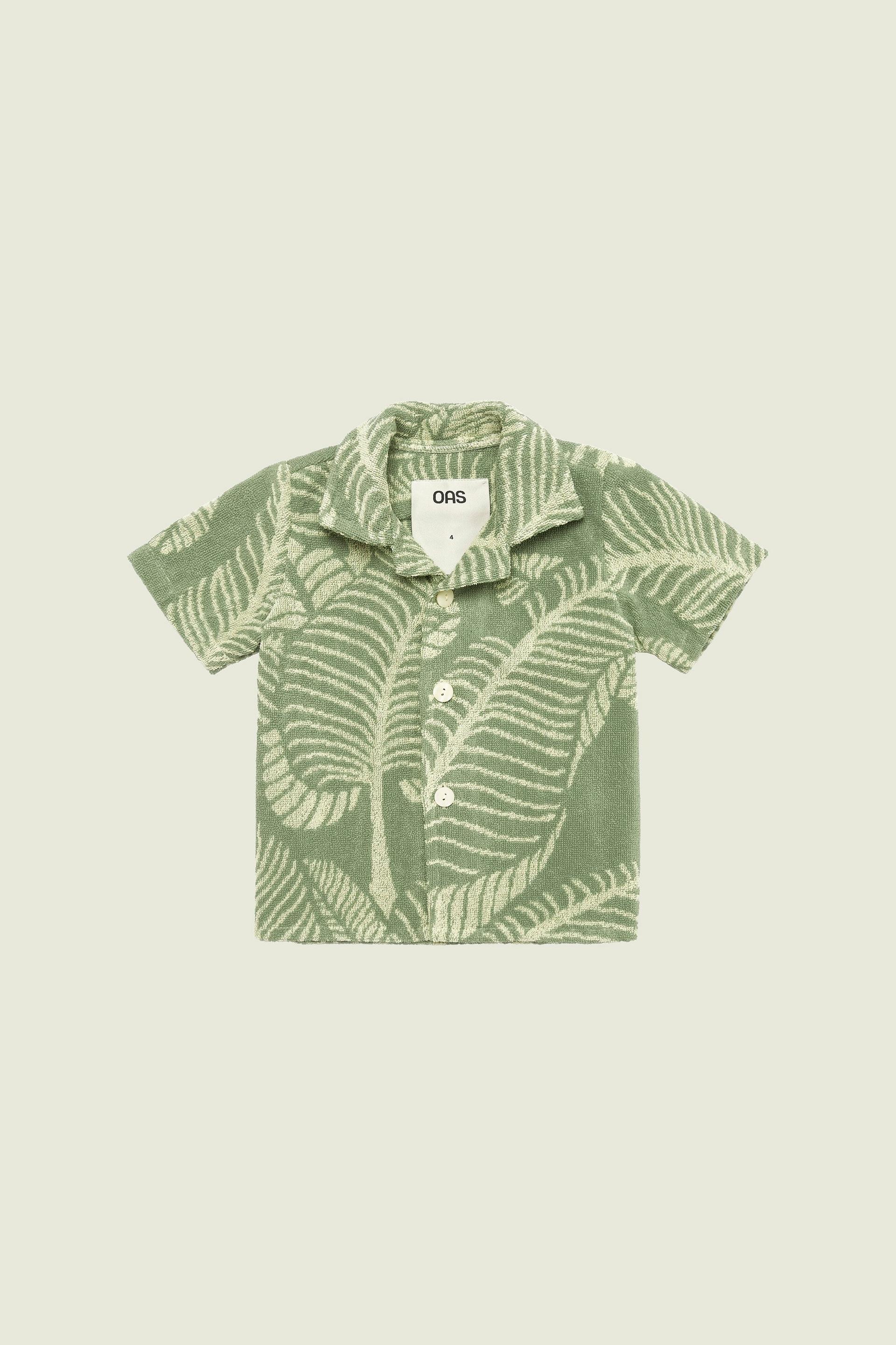 Kids Banana Leaf Cuba Terry Shirt