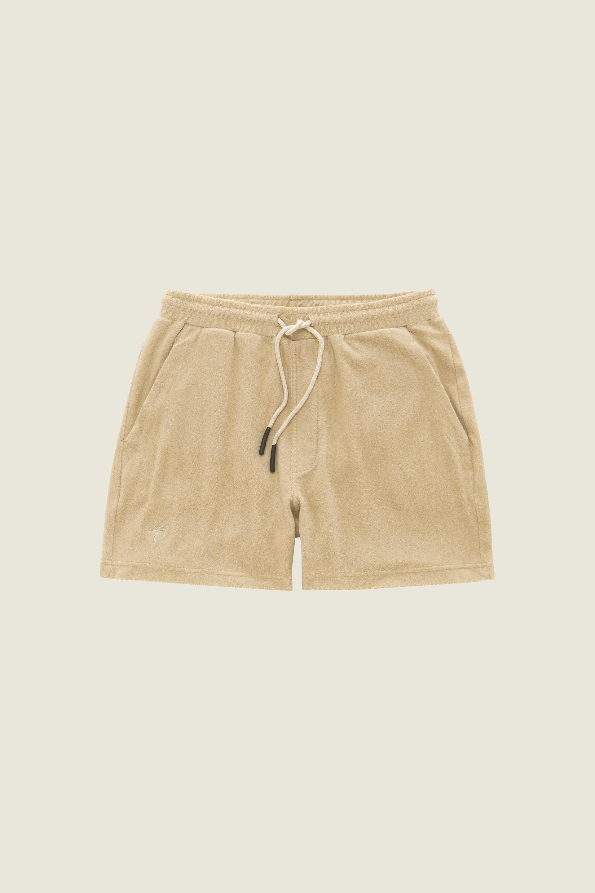 Beige Frottéshorts