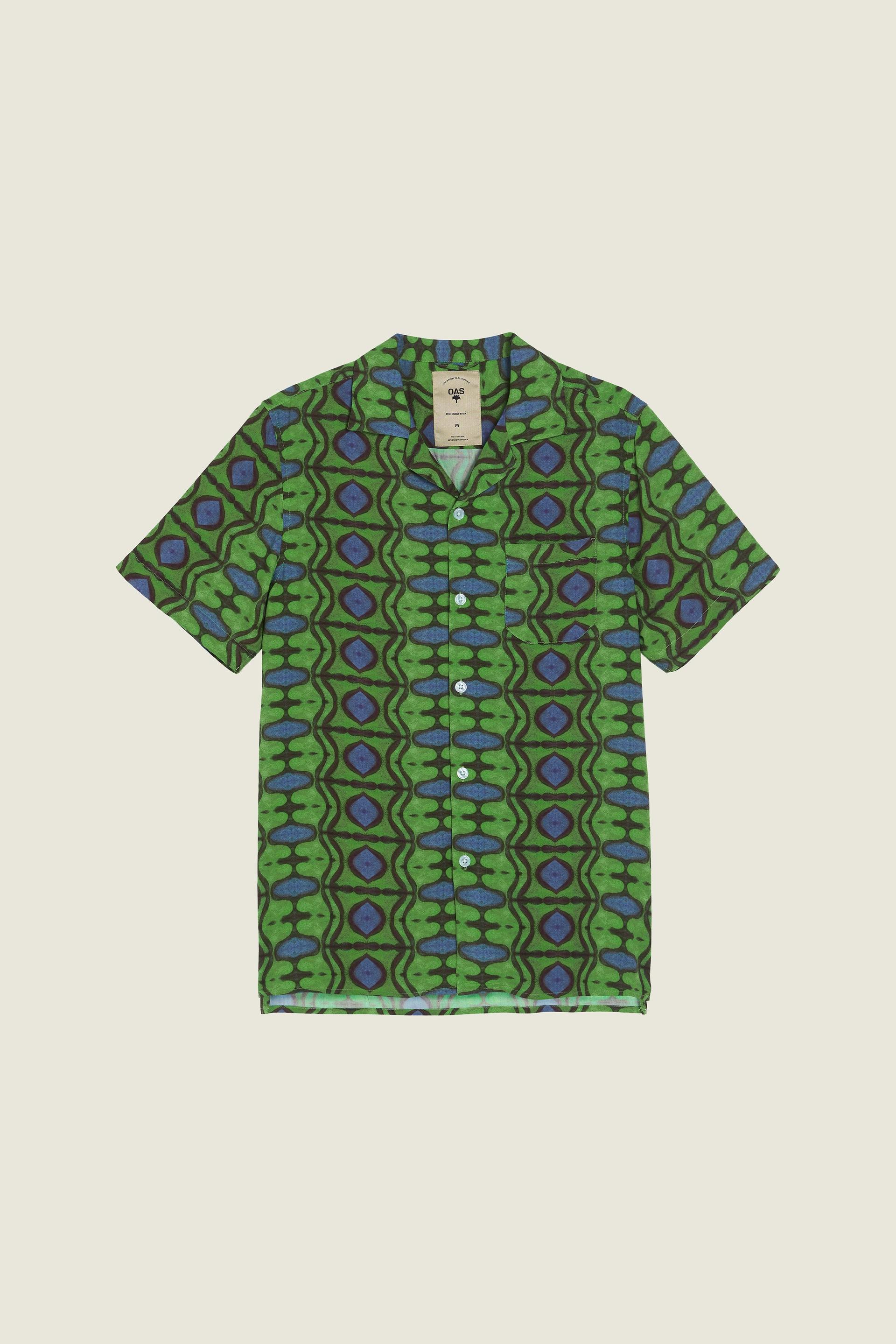 Emerald Blues Camisa de Viscosa