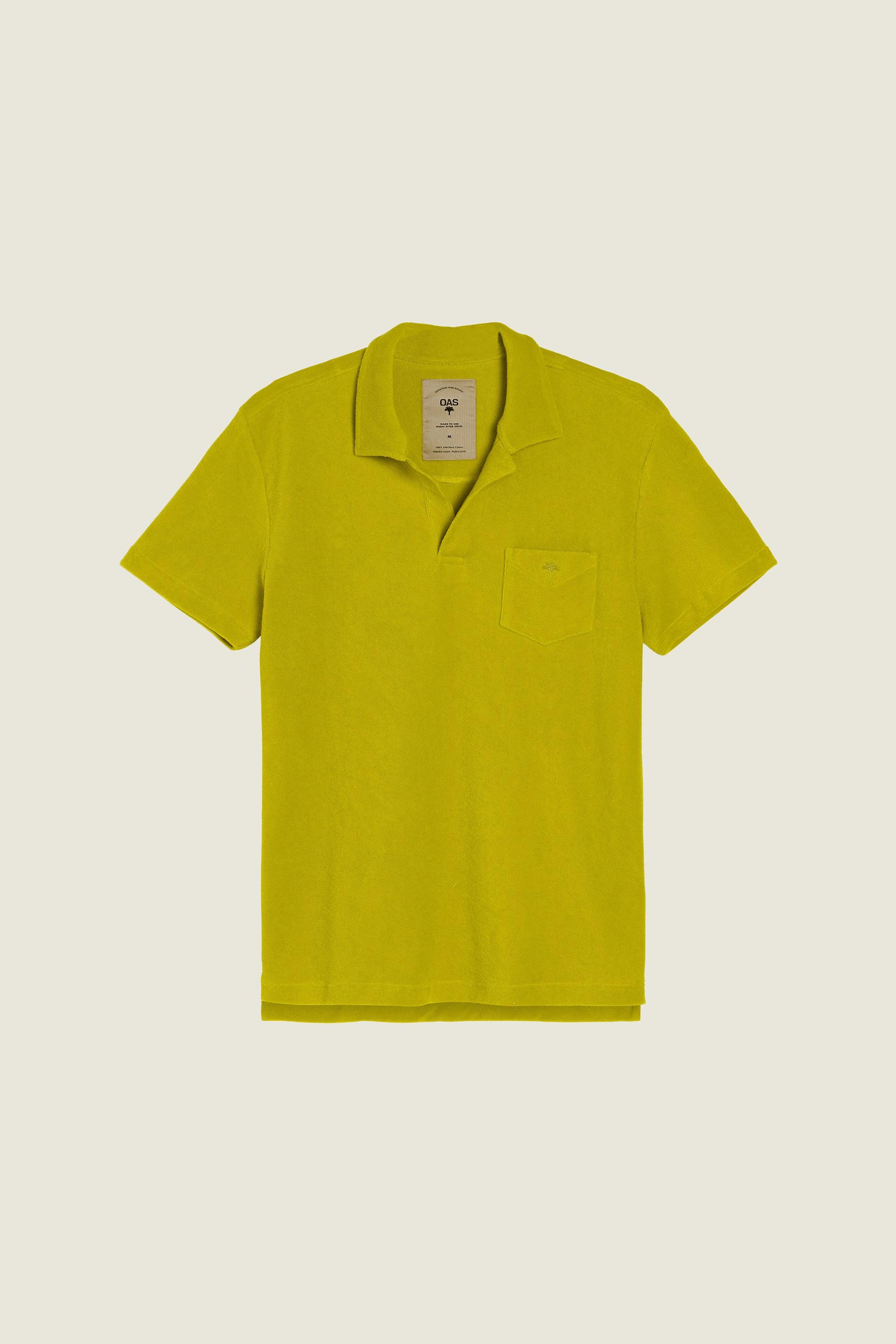 Lime Polo Terry Shirt