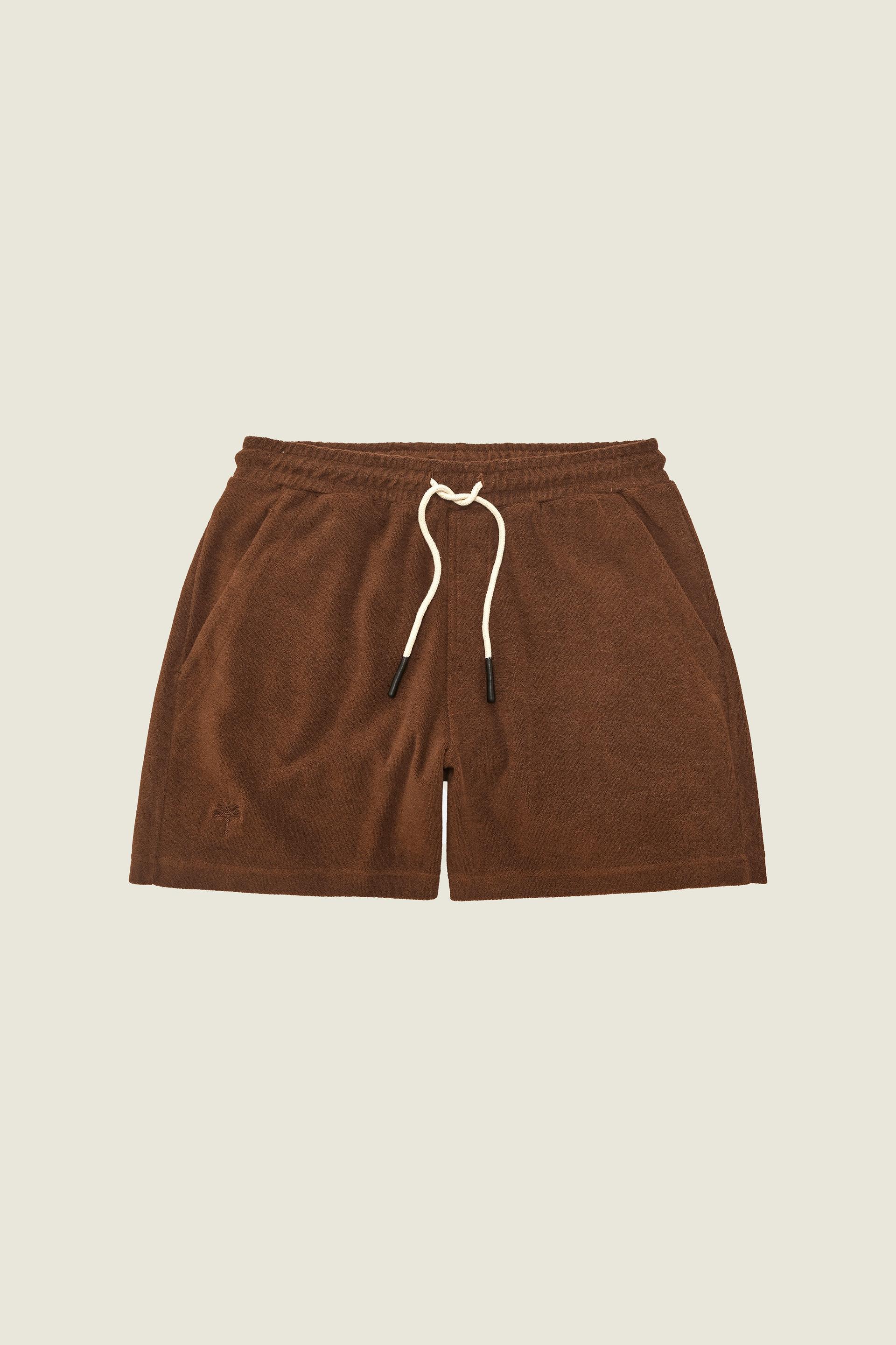 Brown Terry Shorts