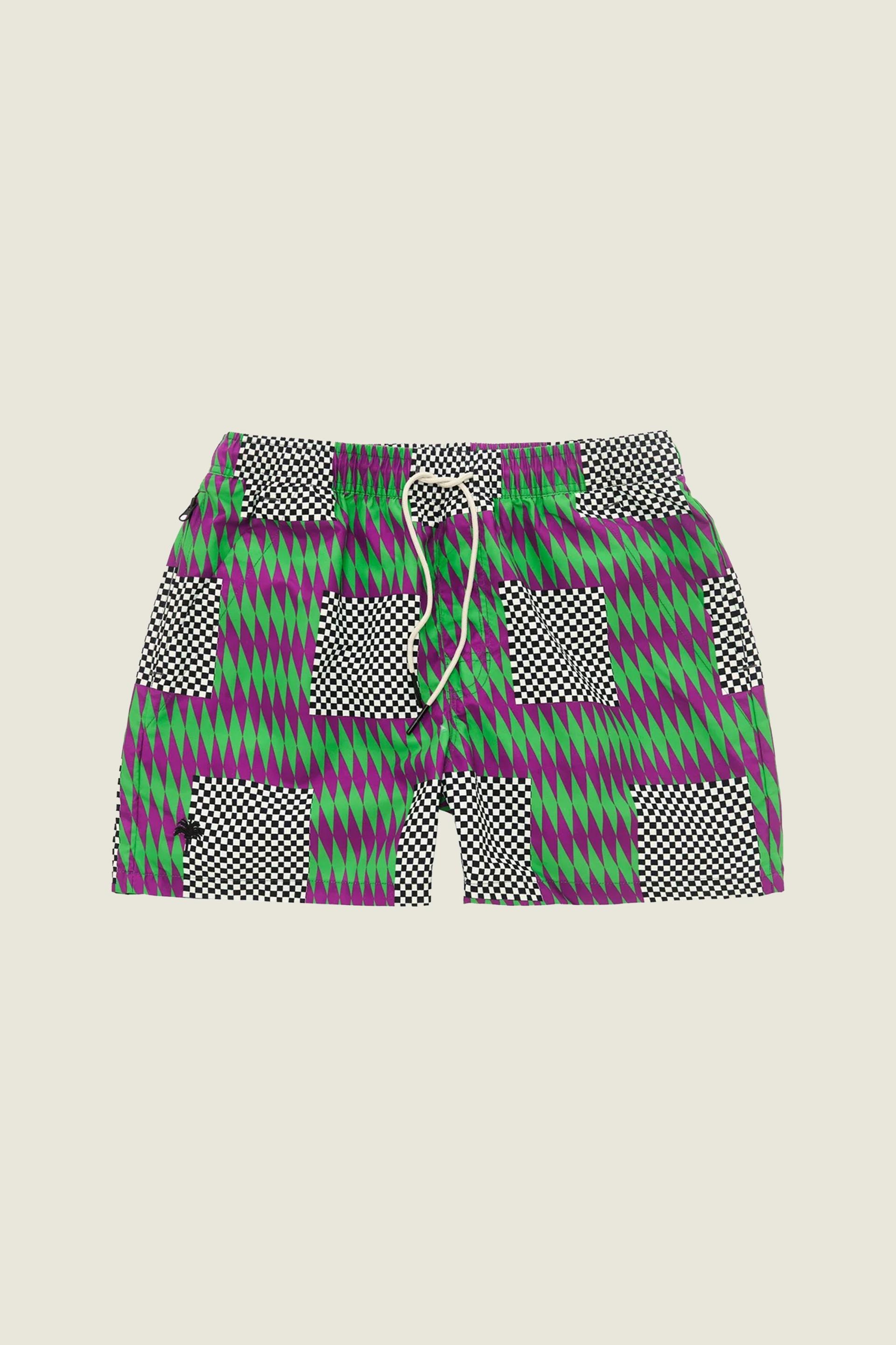 Orchid Chess Swim Shorts