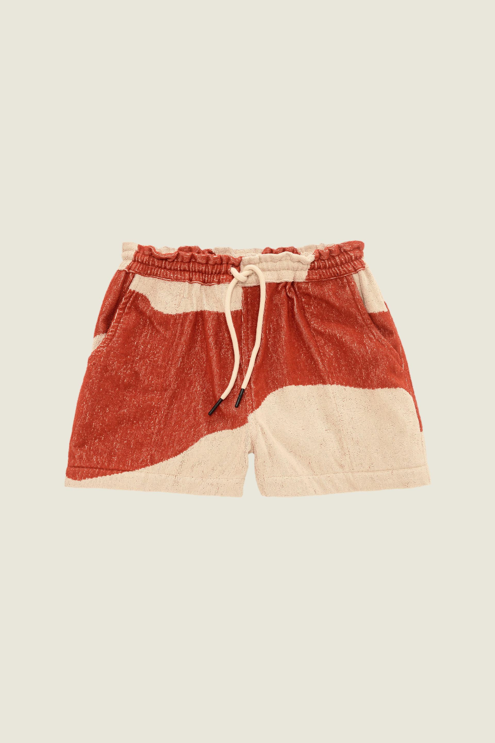 Amber Dune Drizzle Frotté-Shorts